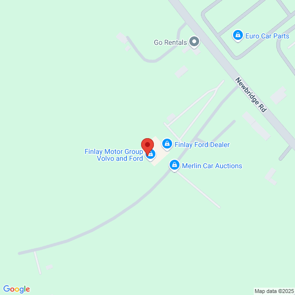 Map of Finlay Volvo Naas located in M7 Motorpark Naas, W91 XR20