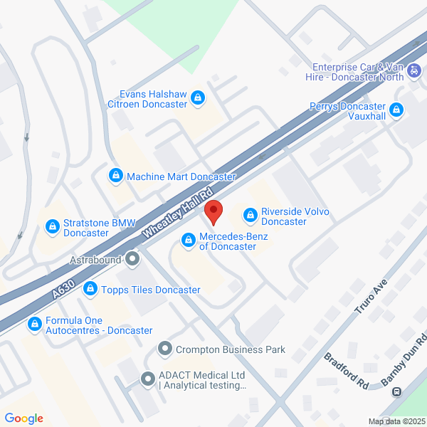 Map of Riverside Motors Doncaster located in DONCASTER, DN2 4NL