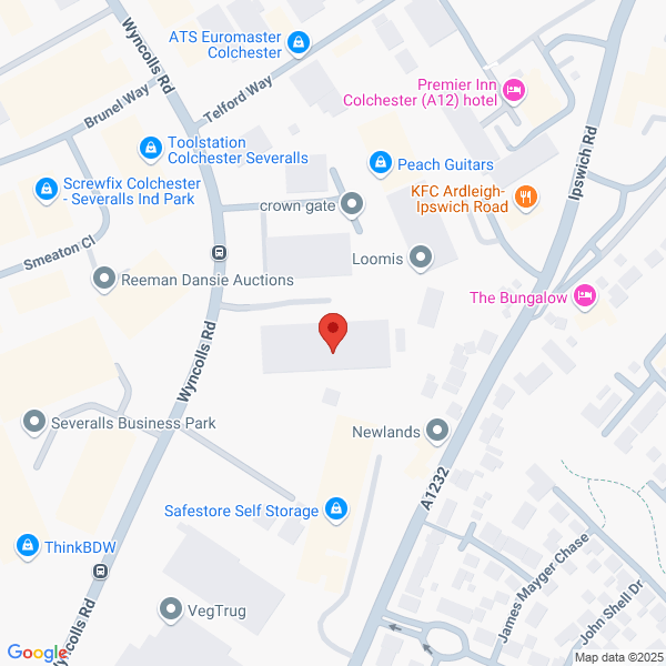 Map of Lookers Colchester located in Severalls Park
 Wyncolls Road COLCHESTER, CO4 9HS