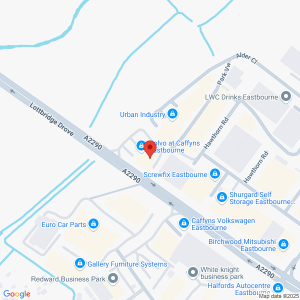 Map of Caffyns Eastbourne located in 46 Lottbridge Drove EASTBOURNE, BN23 6PJ