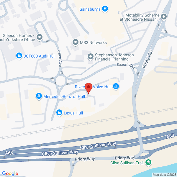 Map of Riverside Hull located in Saxon Way, Priory Park
 Hessle HULL, HU13 9PB