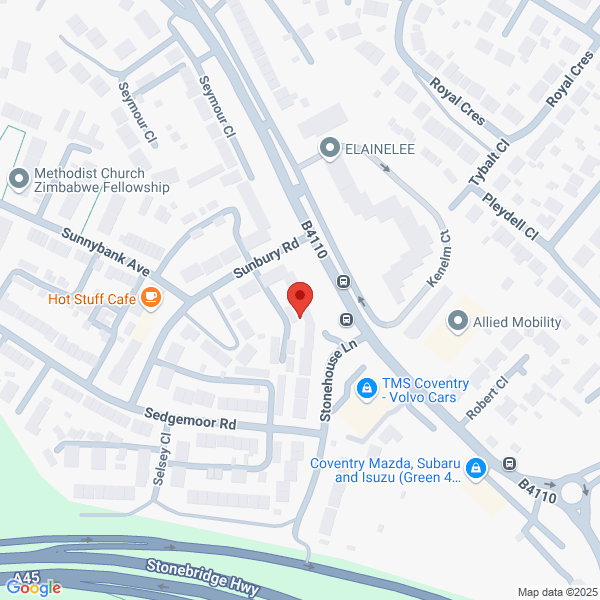 Map of TMS Coventry located in 510 London Road COVENTRY, CV3 4EU