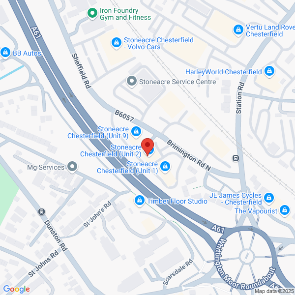 Map of Stoneacre Chesterfield located in Brimington Road North
 Whittington Moor CHESTERFIELD, S41 9AJ