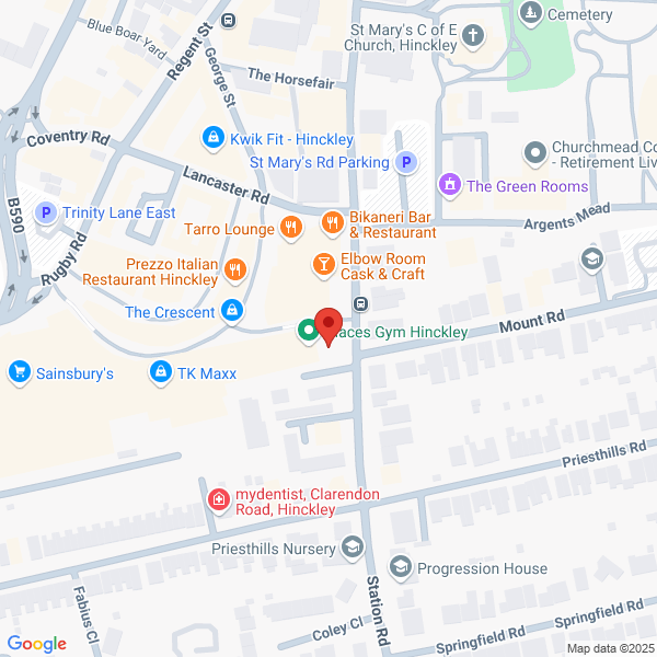 Map of TMS Hinckley located in HINCKLEY, LE10 0NF