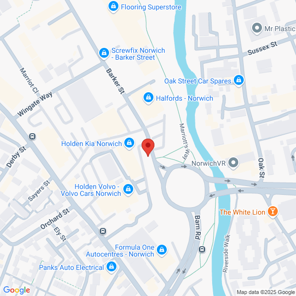 Map of Holden Norwich located in Barker Street NORWICH, NR2 4TF