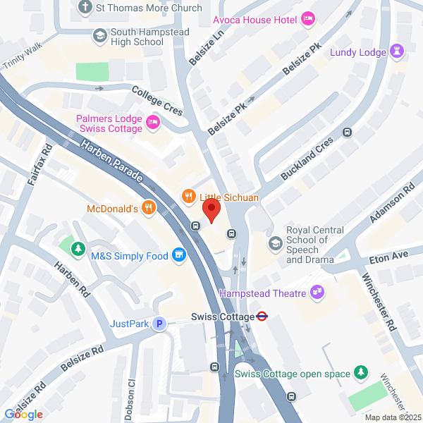 Map of Volvo Cars Swiss Cottage (London) located in 1 Northways Parade
 Finchley Road LONDON, NW3 5EN