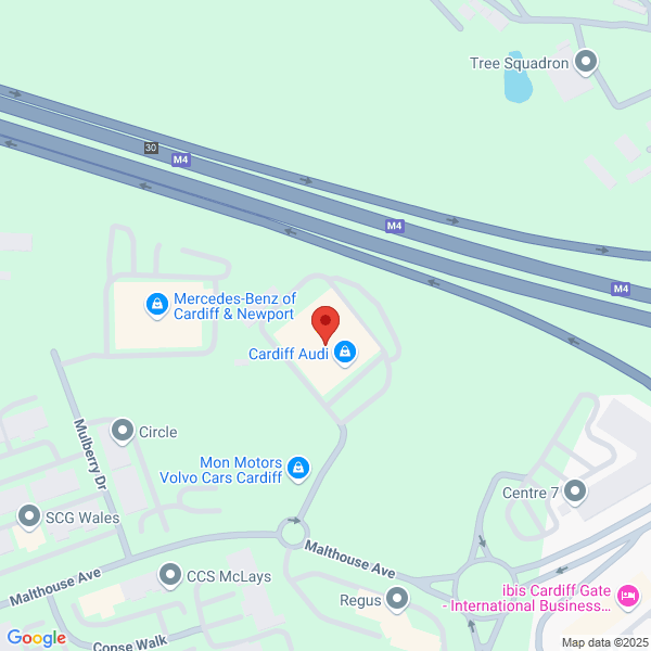 Map of Mon Motors Volvo Cars Cardiff located in Wagtail Close CARDIFF, CF23 8RT