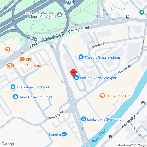 Map of Lookers Stockport located in St Mary's Way
 Stockport CHESHIRE, SK1 2HU