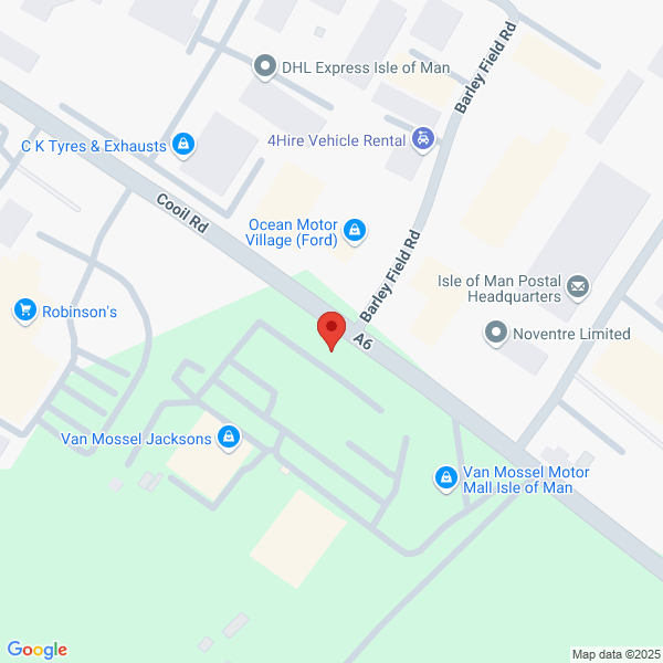 Map of Van Mossel Jacksons Isle of Man located in Eden Business Park
 Cooil Road ISLE OF MAN, IM4 2AZ