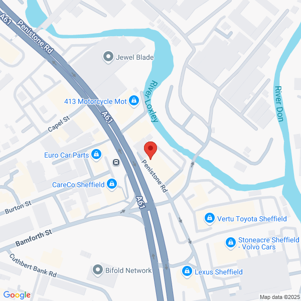 Map of Stoneacre Sheffield located in SHEFFIELD, S6 2FQ