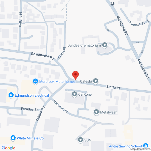 Map of John Clark Dundee located in Rutherford Road Dundee, DD2 3XH