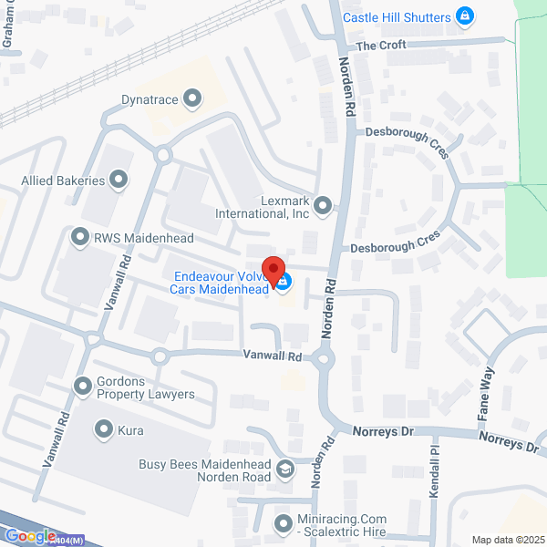 Map of Volvo Cars Maidenhead located in 80 Norden Road MAIDENHEAD, SL6 4BD