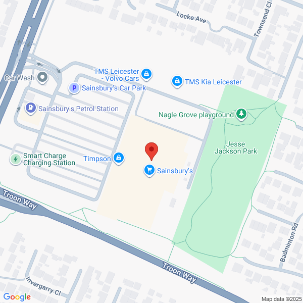 Map of TMS Leicester located in 511 Melton Road LEICESTER, LE4 7SJ