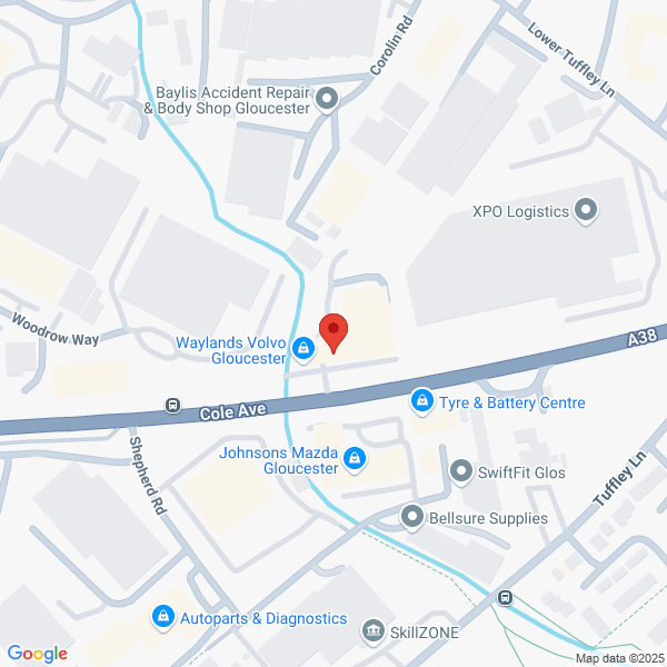 Map of Waylands Gloucester located in Cole Avenue Gloucester, GL2 5ER