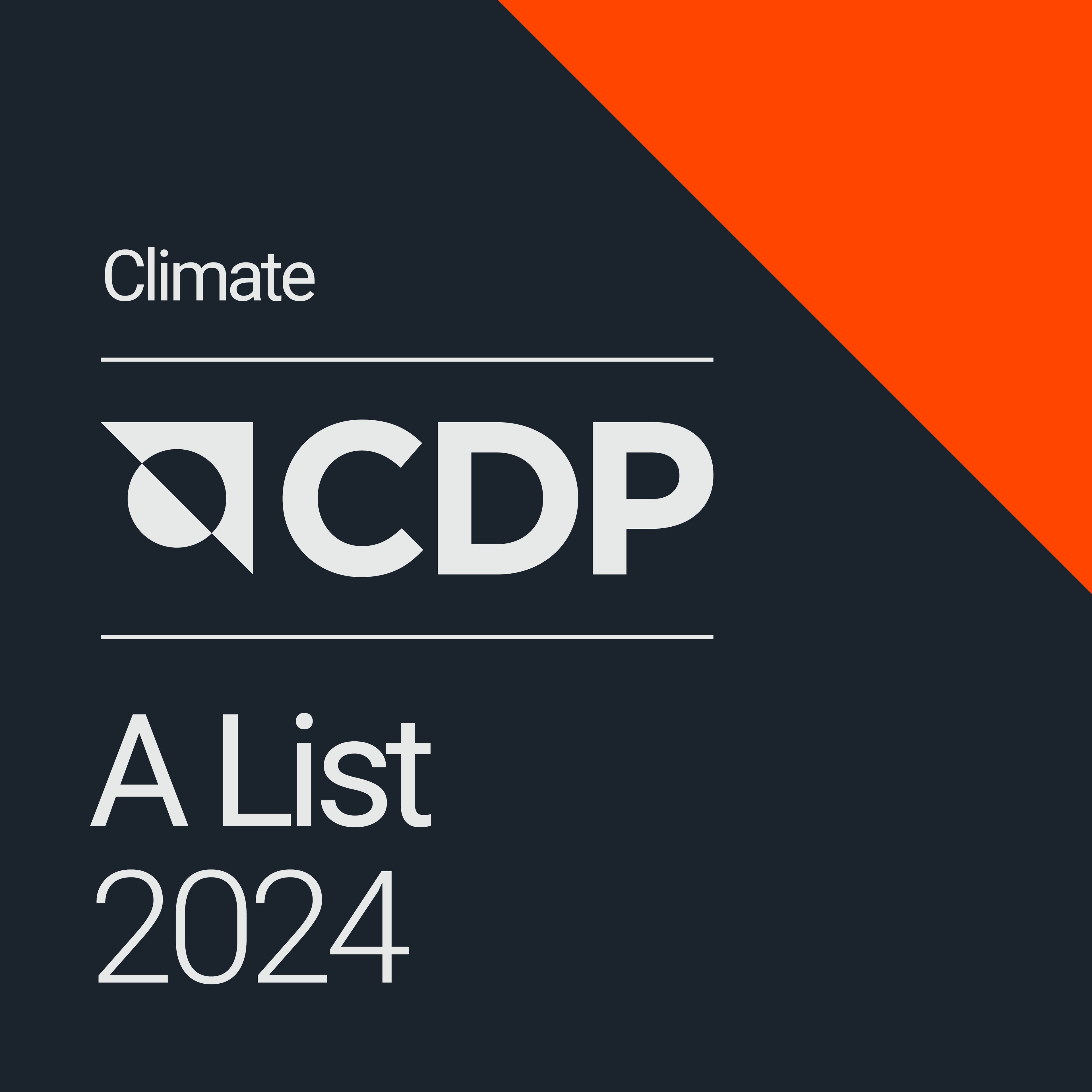 A logo of CDP disclosure insight action A list 2021.