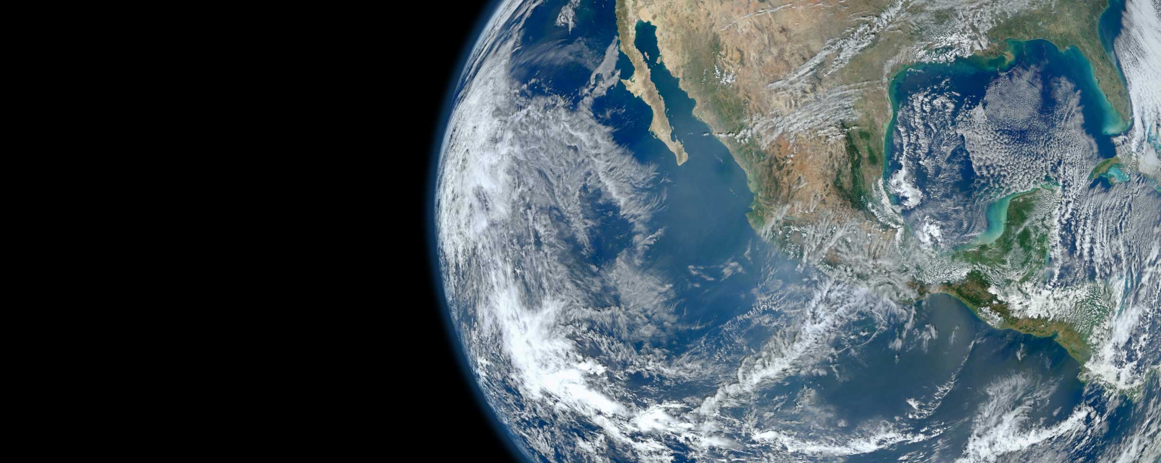 Planet earth seen from space.