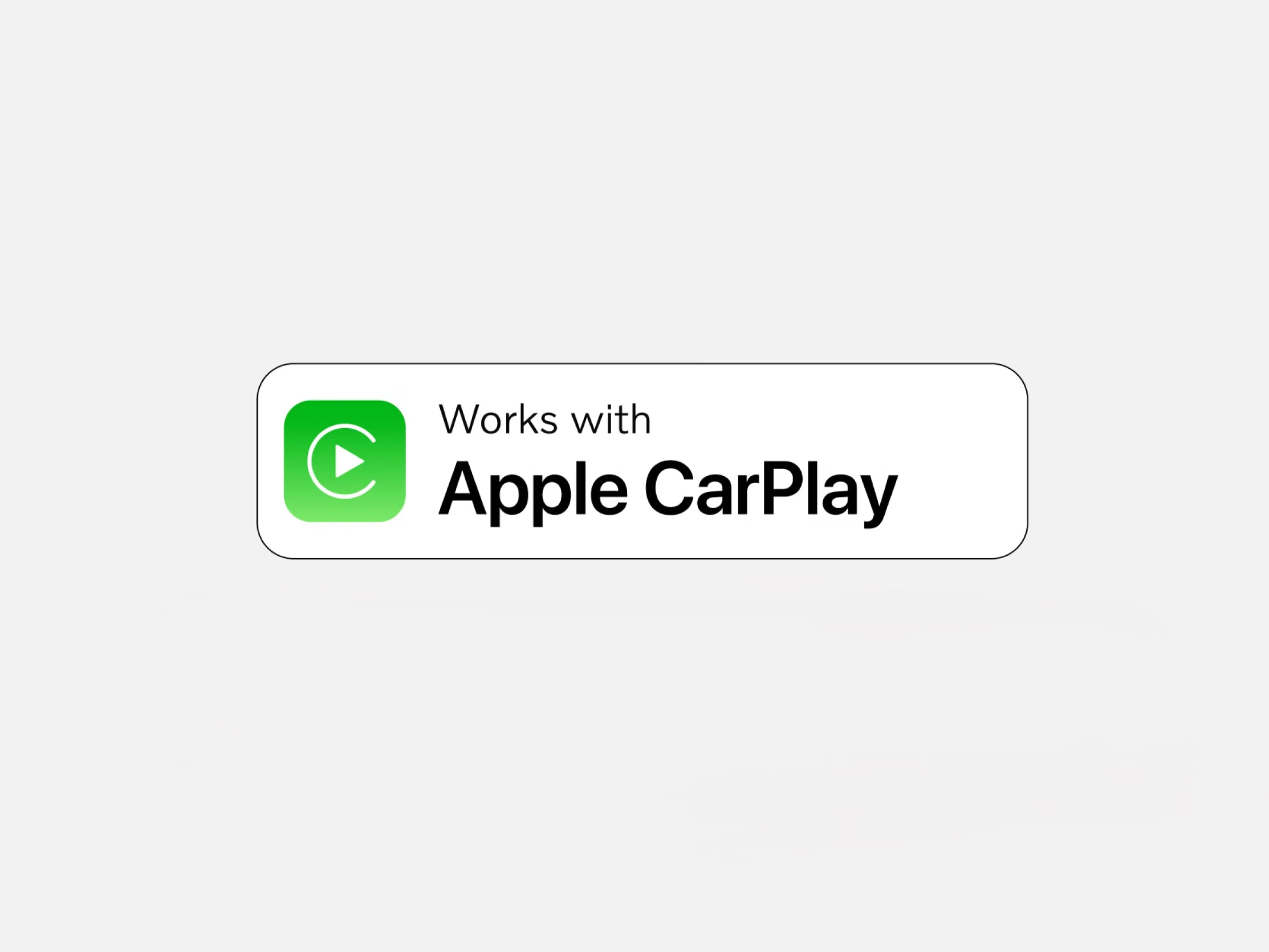 Image showing Apple Carplay icon to showcase in-car compatibility