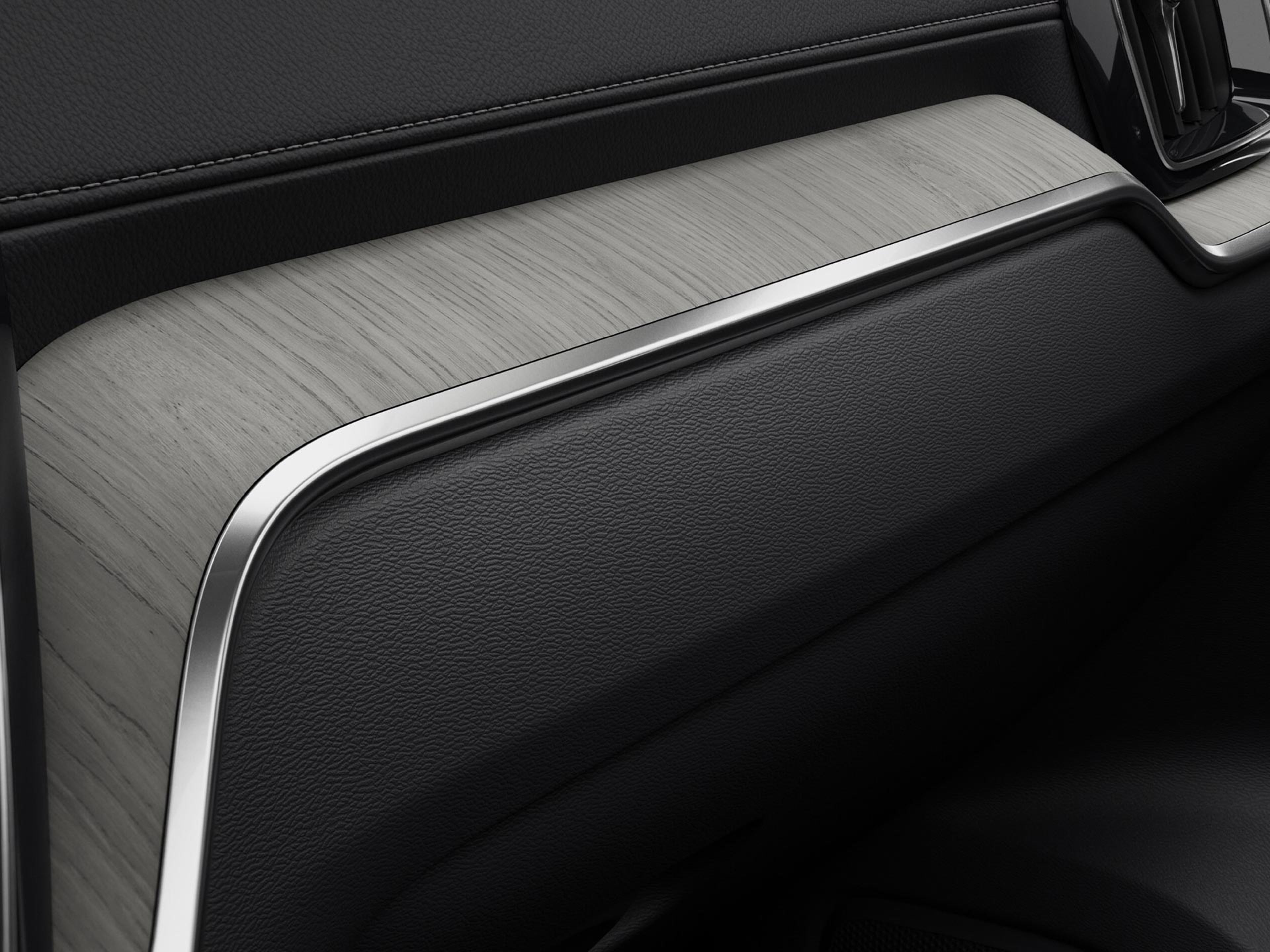 Genuine Driftwood decor inlay in a Volvo V60 estate.