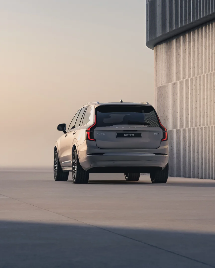 A rear view of the XC90 7-seater SUV.