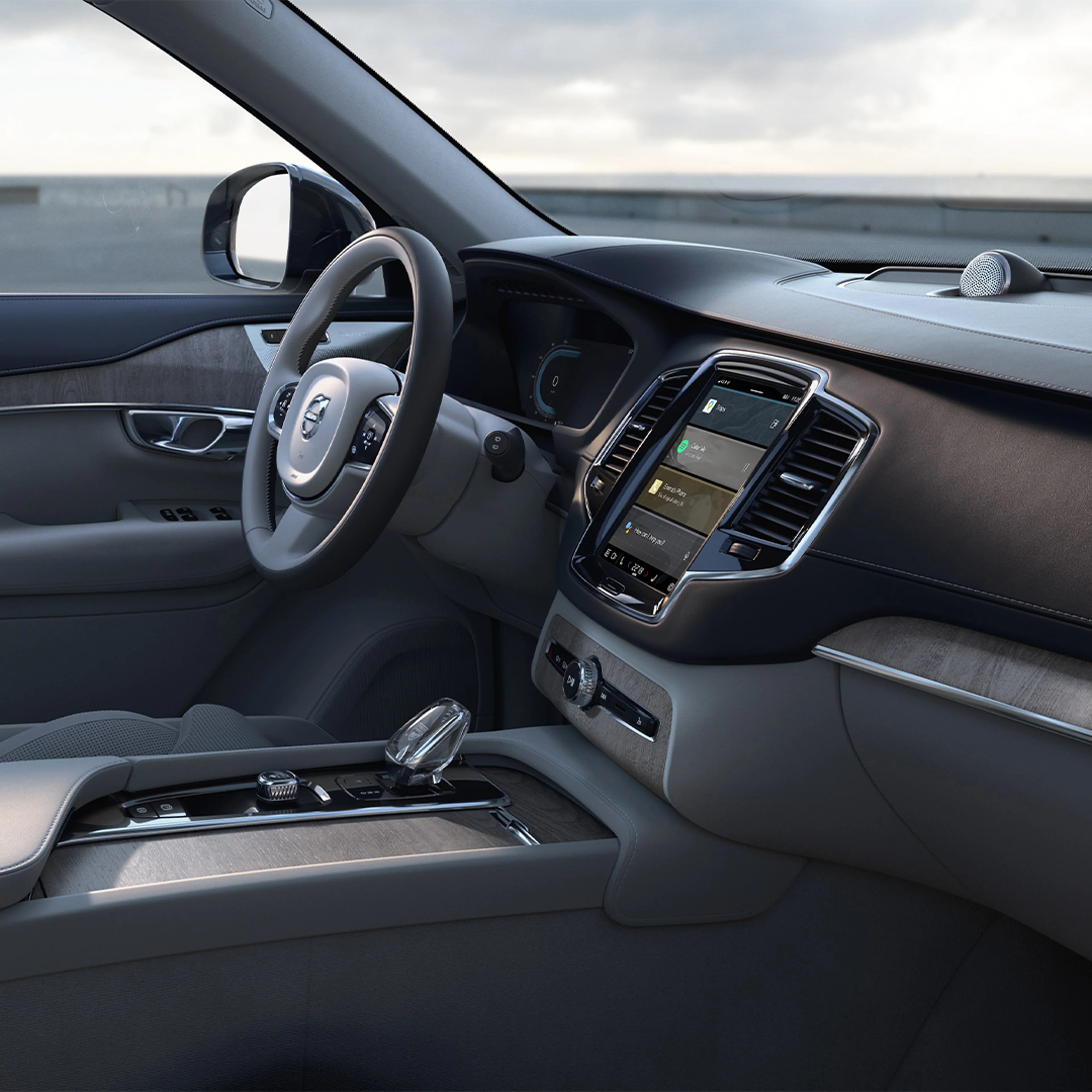 Interior design detail of Volvo XC90.