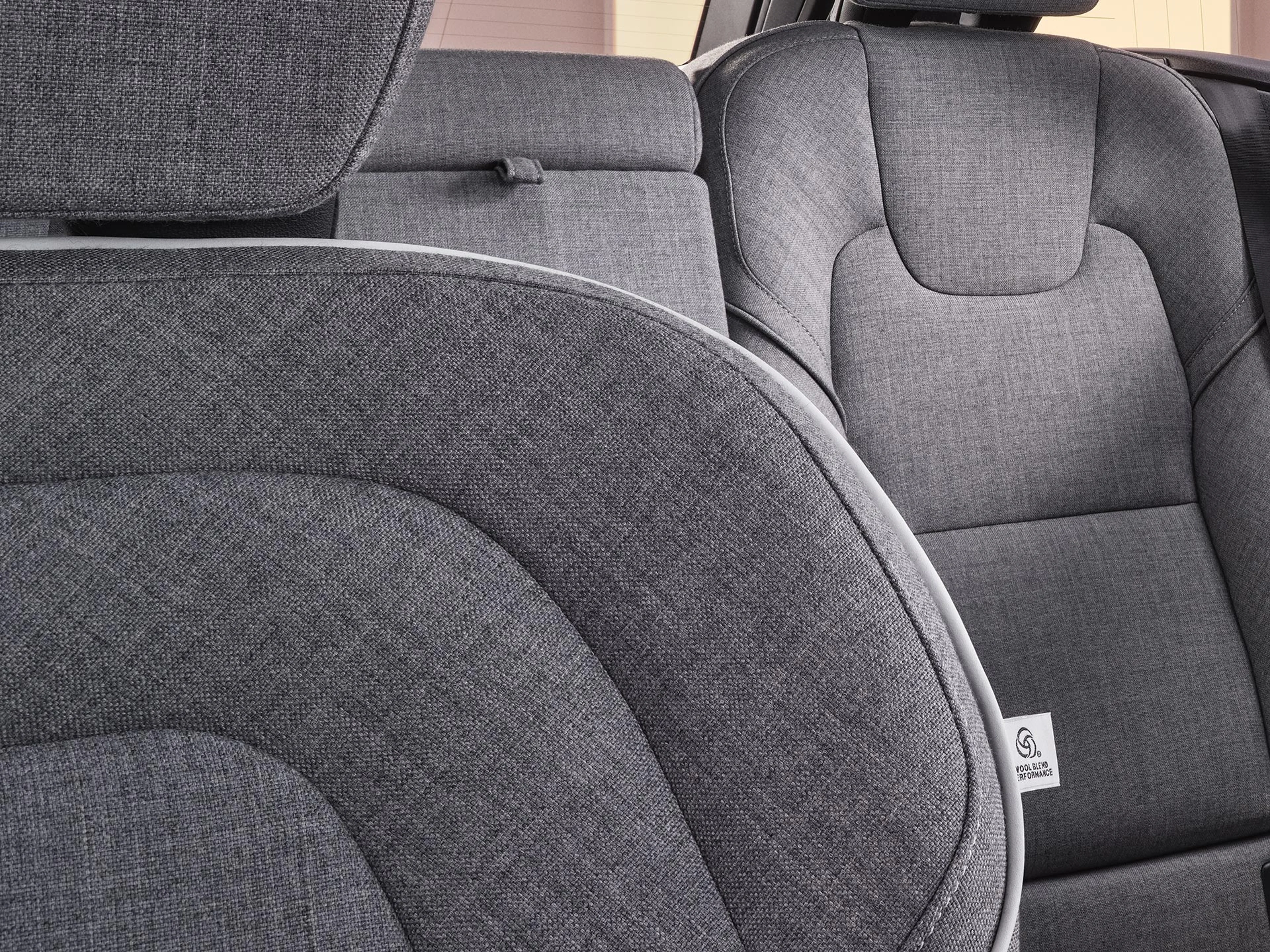 Nappa leather seats in a Volvo V90 estate.