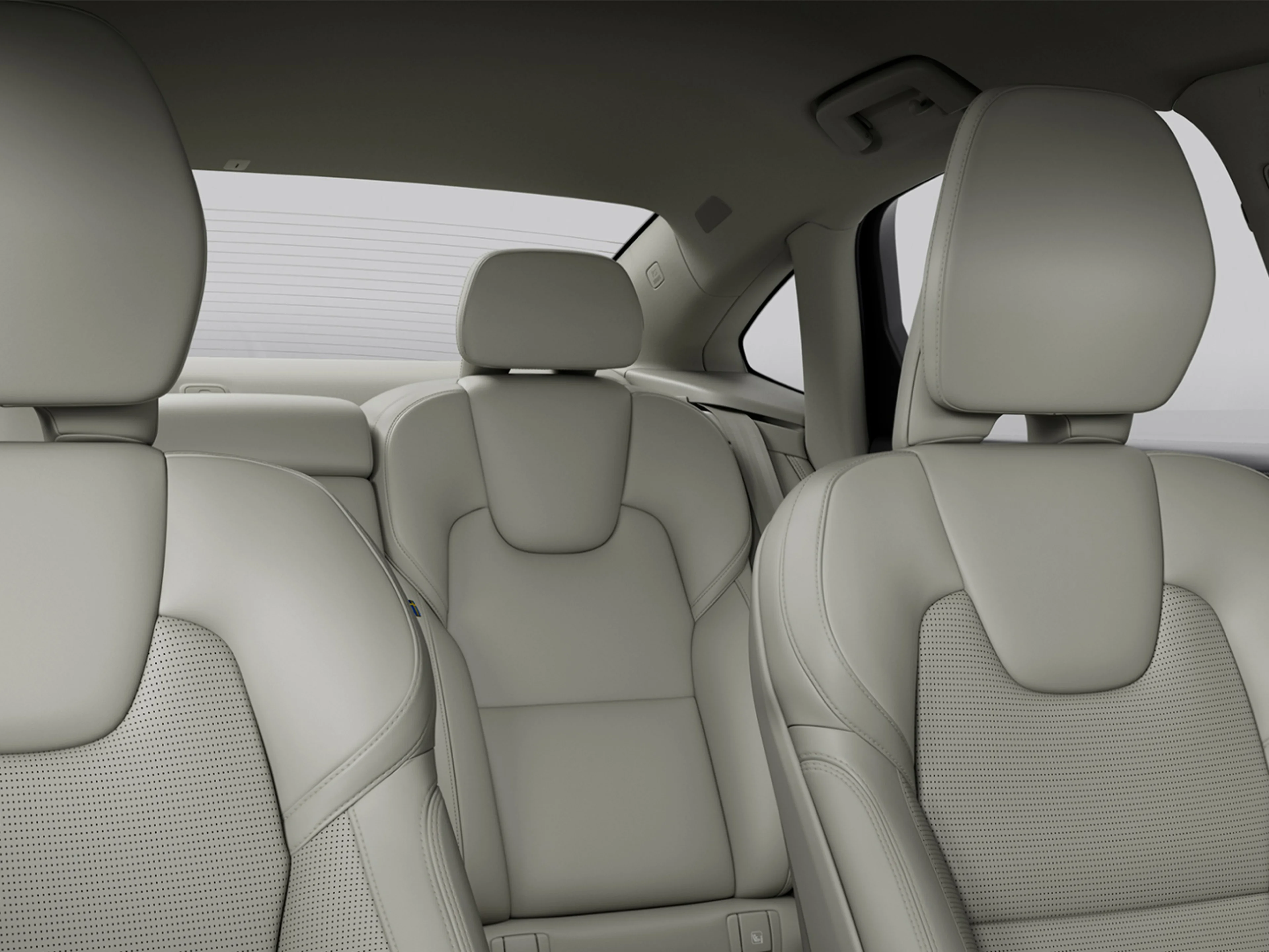 Cabin interior of Volvo S90 Recharge plug-in hybrid.