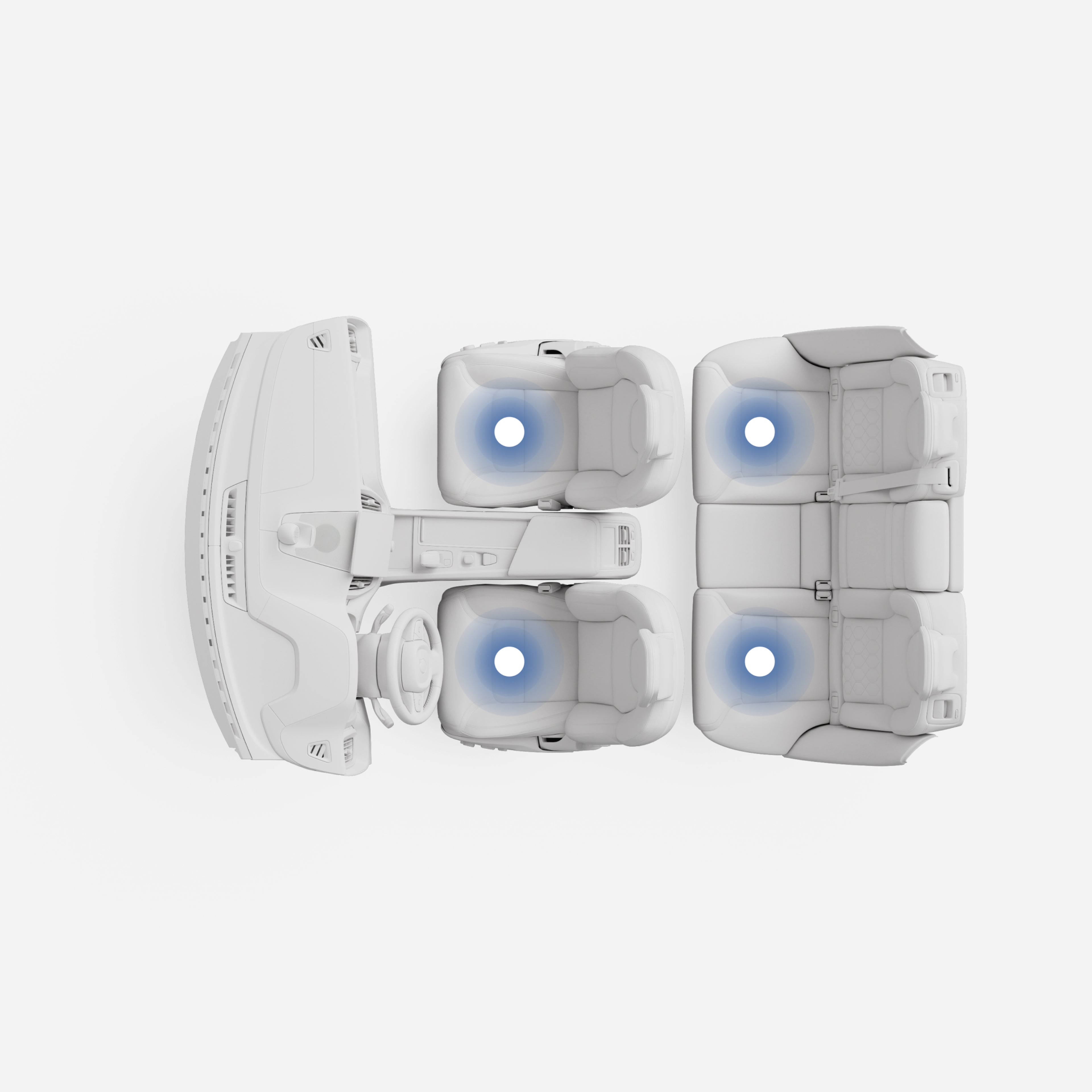 Image showing placement of climate zones in the cabin.
