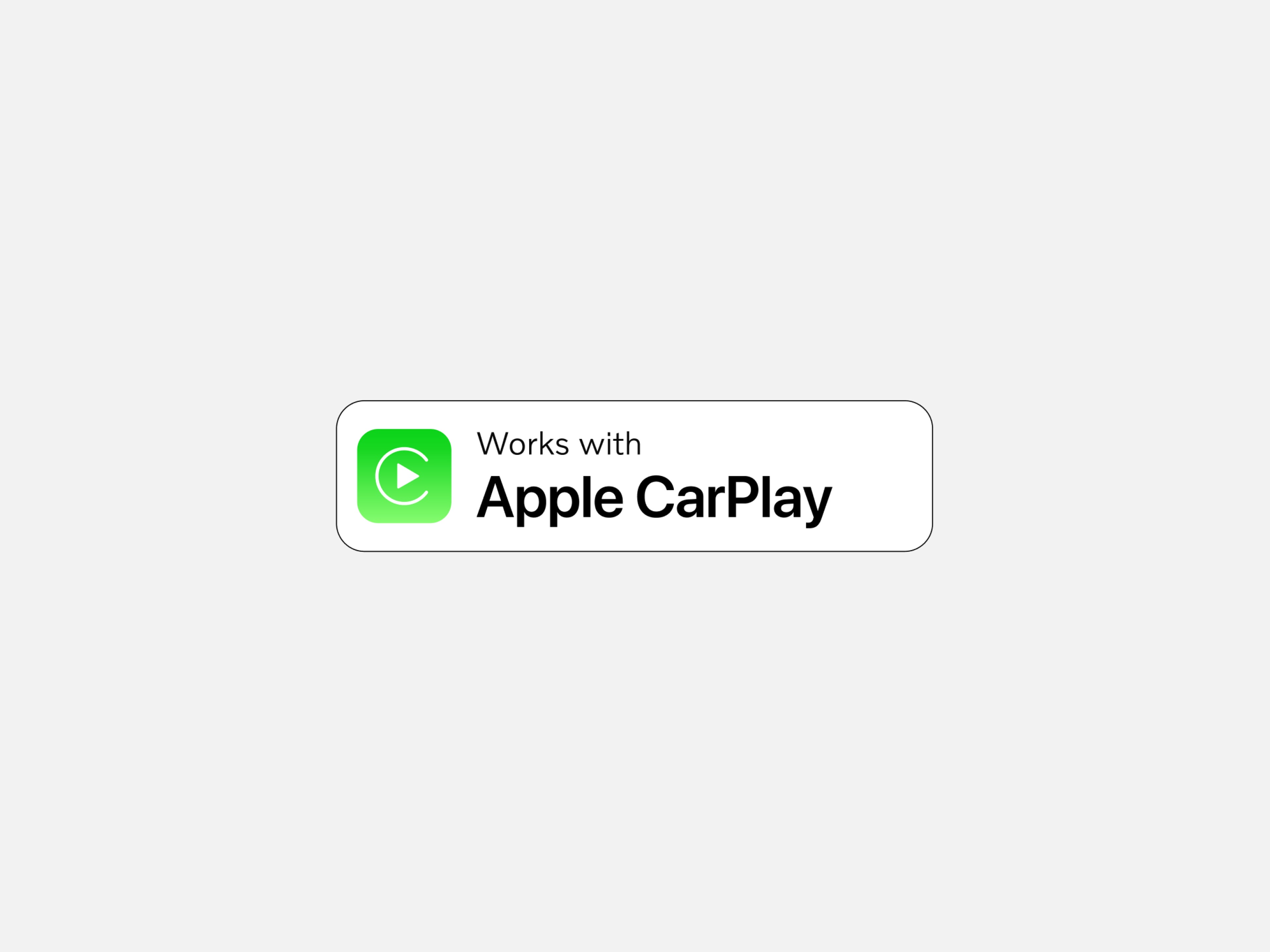 Immagine che mostra l'icona di Apple Carplay per mostrare la compatibilità con l'auto