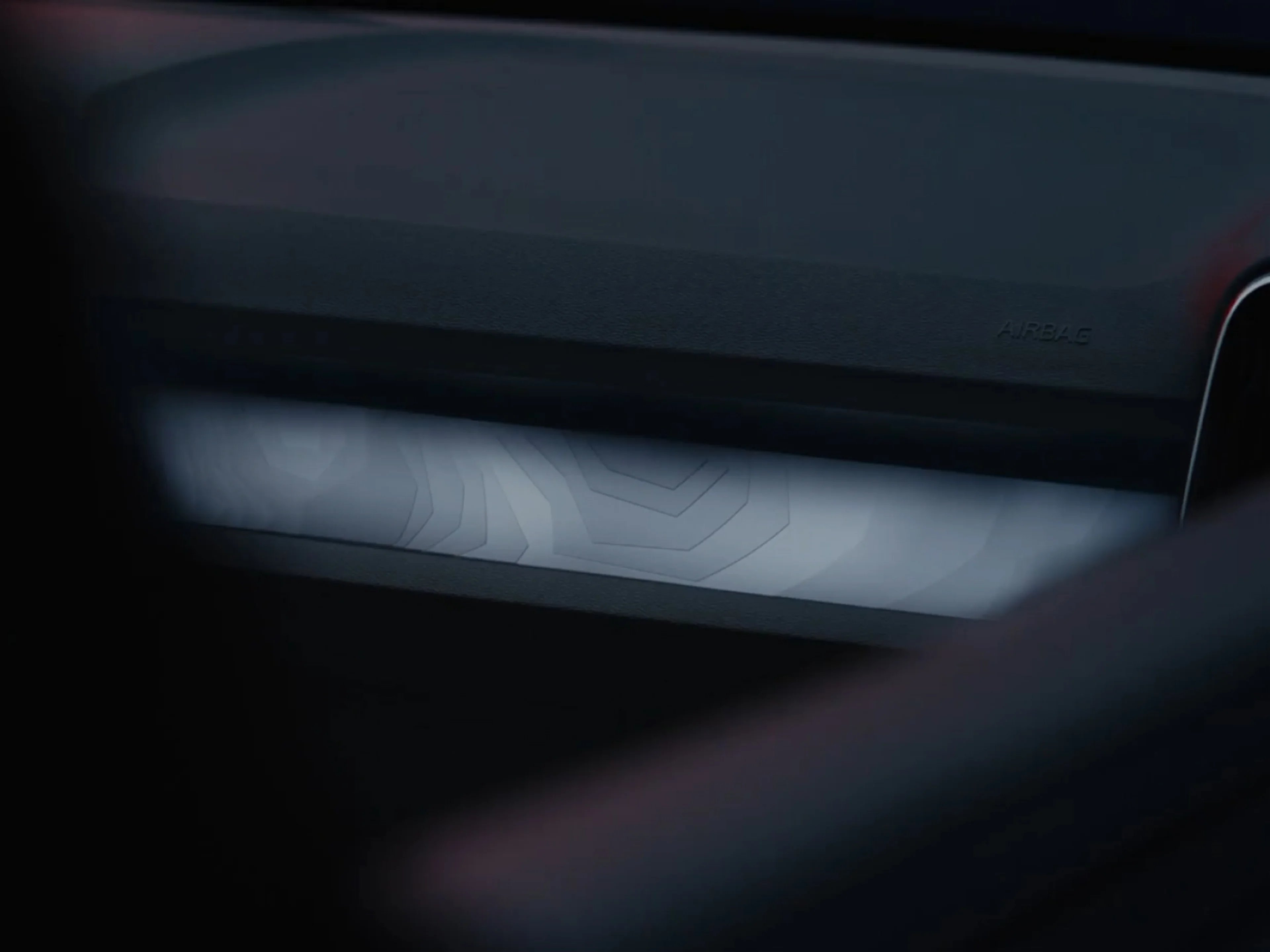 The eye-catching decor and a stylish air vent featured in the fully electric Volvo EC40.