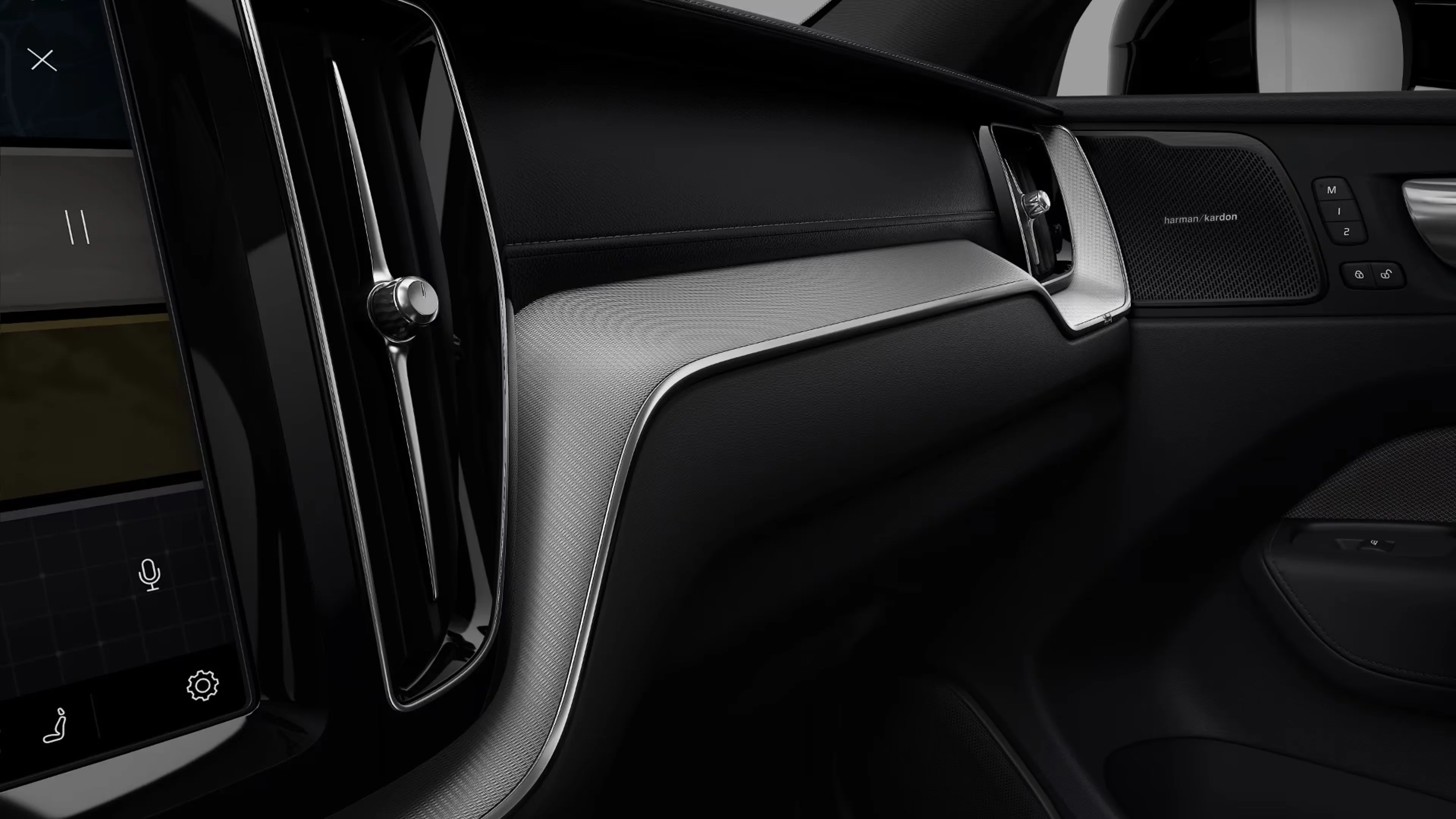Volvo XC60 量身訂製的加熱式方向盤圖像。