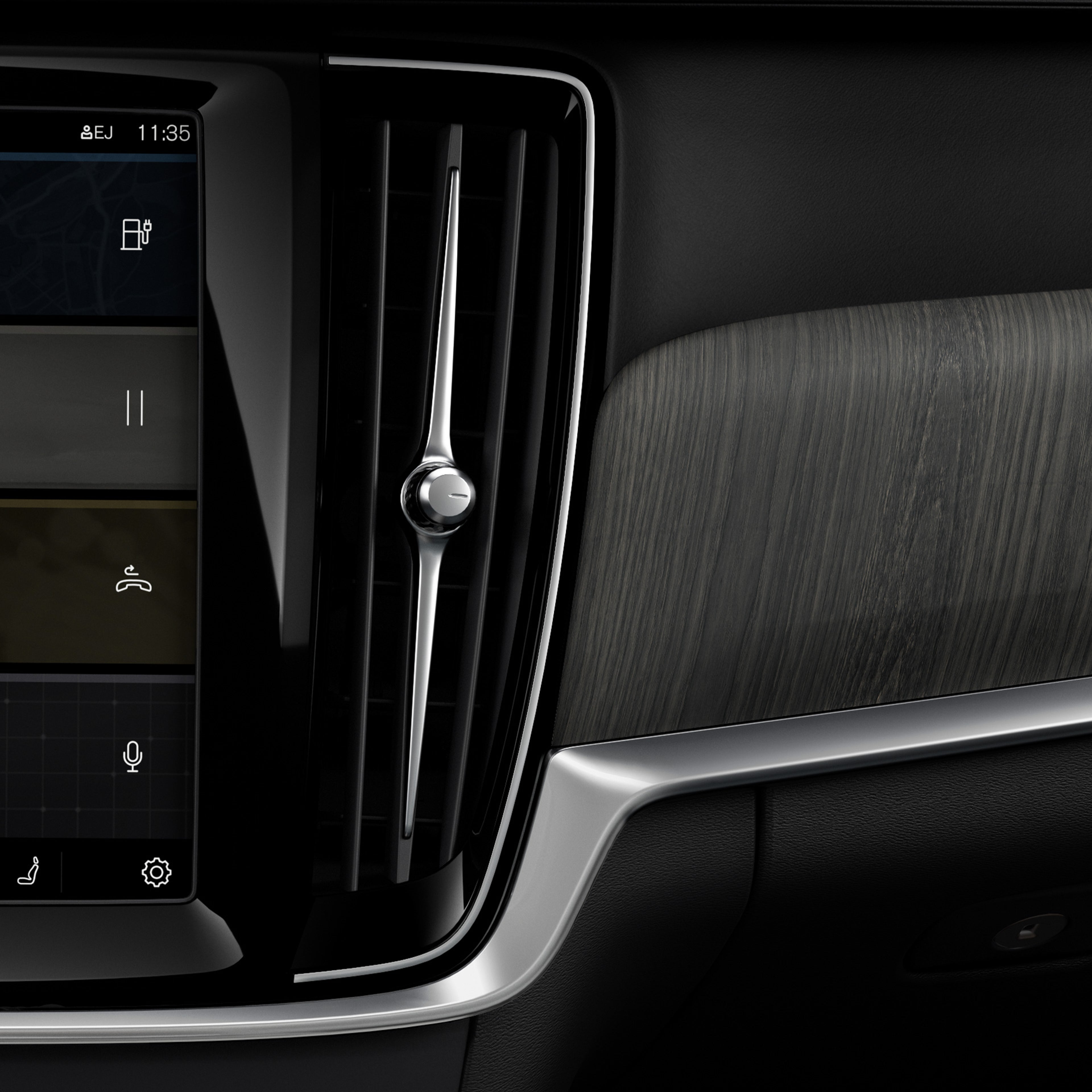 El sistema de purificación de aire avanzado del Volvo V90 híbrido enchufable te ayuda a ti y a tus pasajeros a disfrutar de una calidad del aire mejor y más saludable.