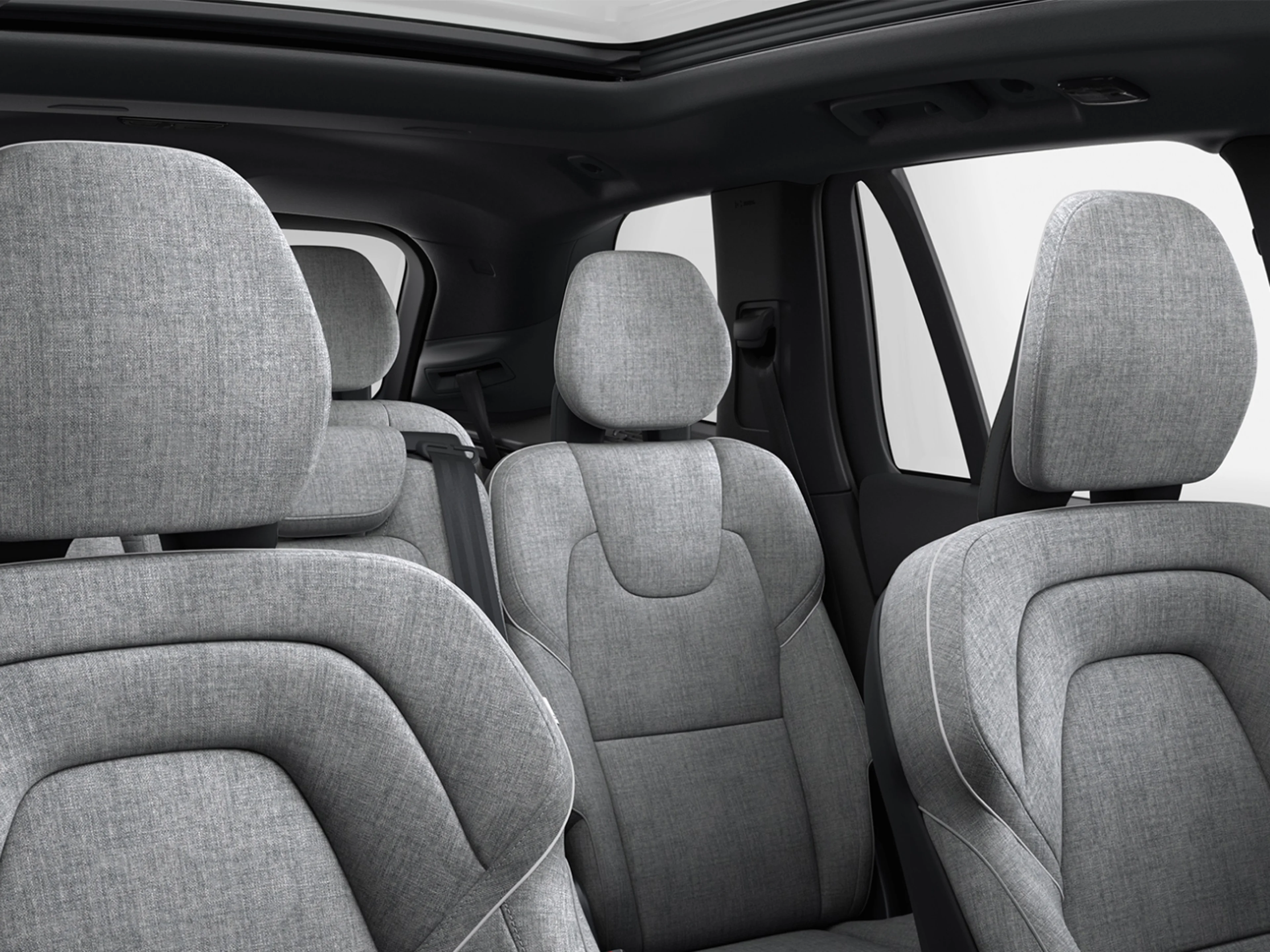 Interior de la cabina del Volvo XC90 híbrido enchufable.