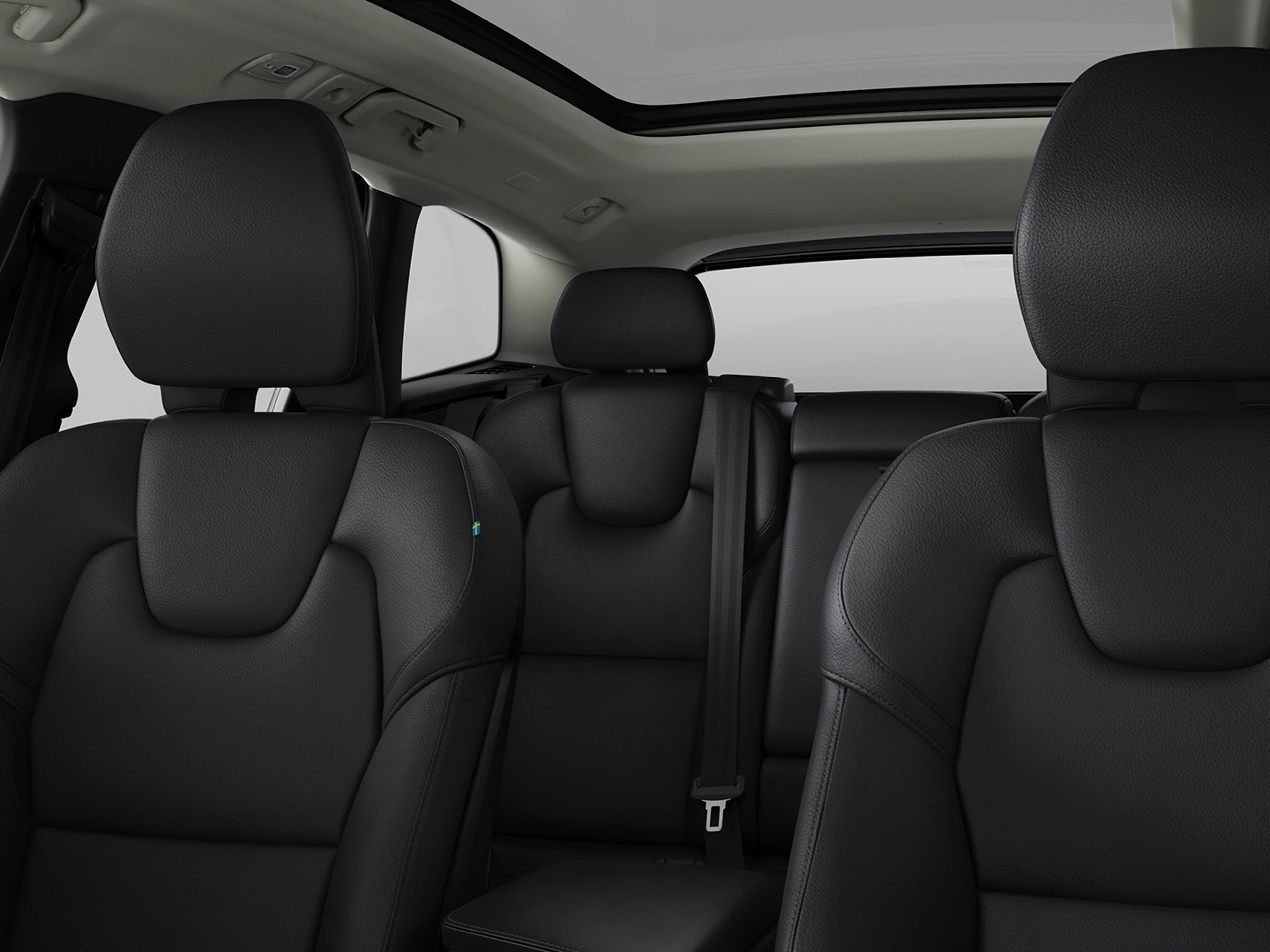 Cabin interior of Volvo XC60 SUV.