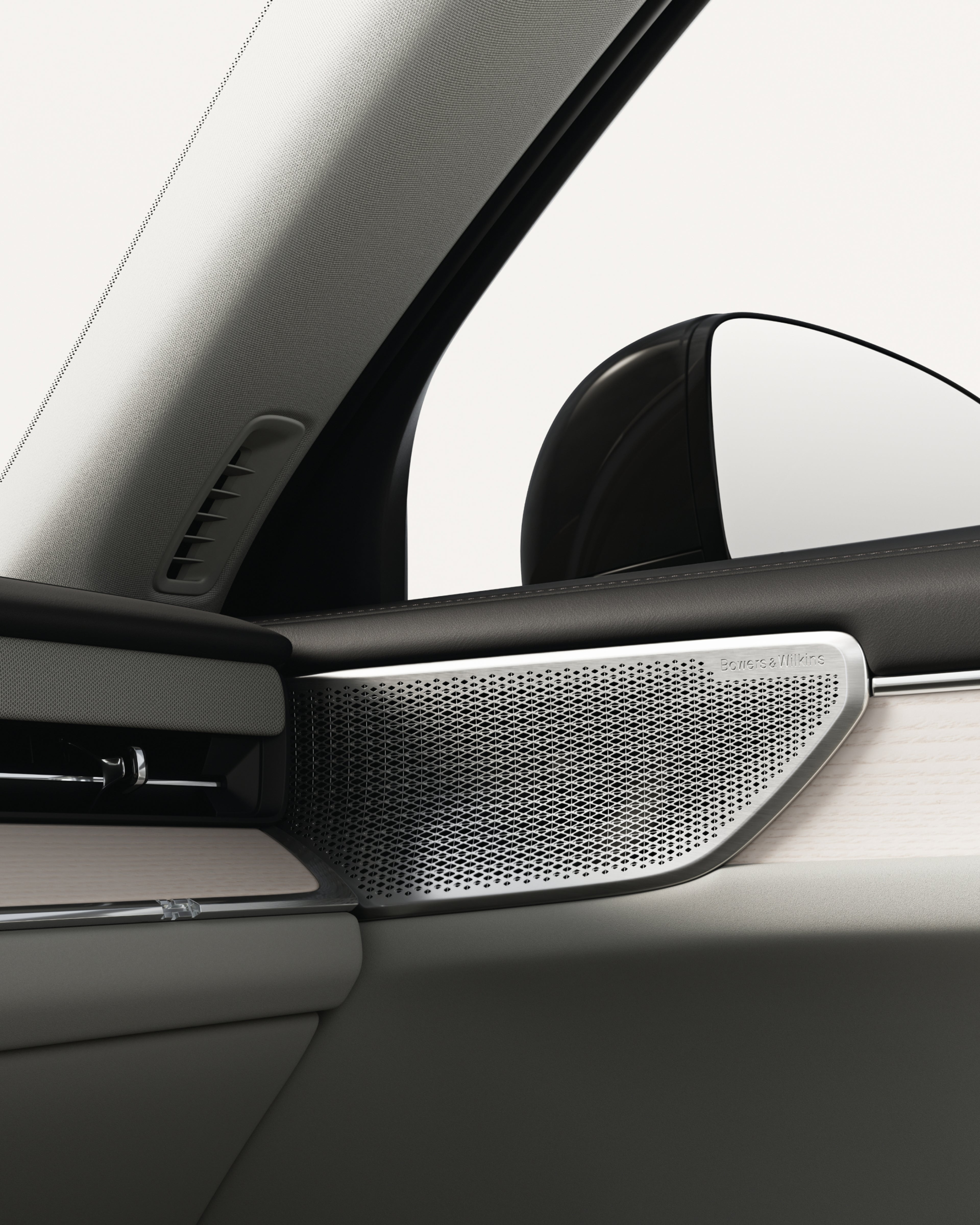 Bowers &; Wilkins-højttaler i Volvo ES90, integreret i instrumentbrættet.