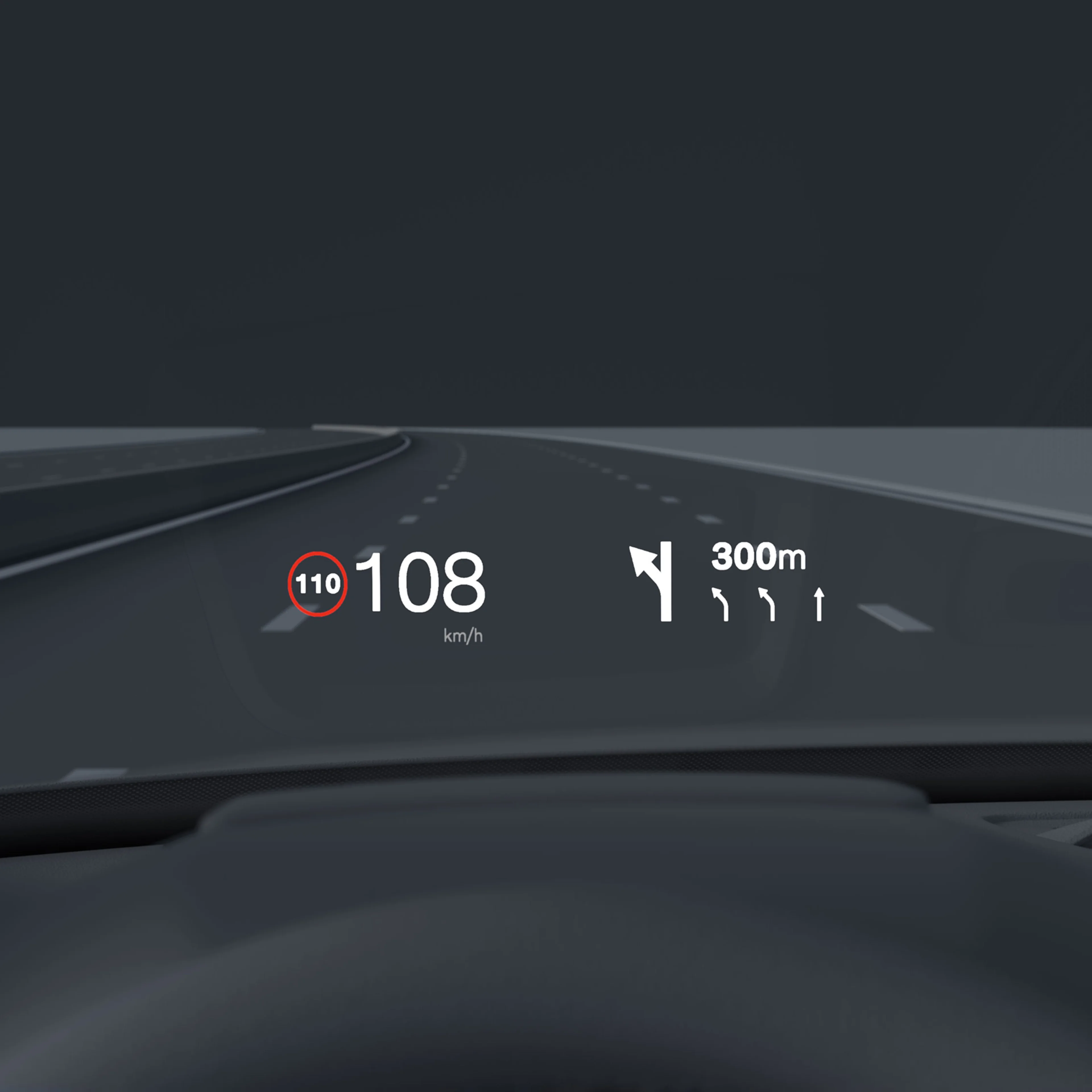 Nahaufnahme des mittleren Displays des Volvo XC90 mit Calm Mode