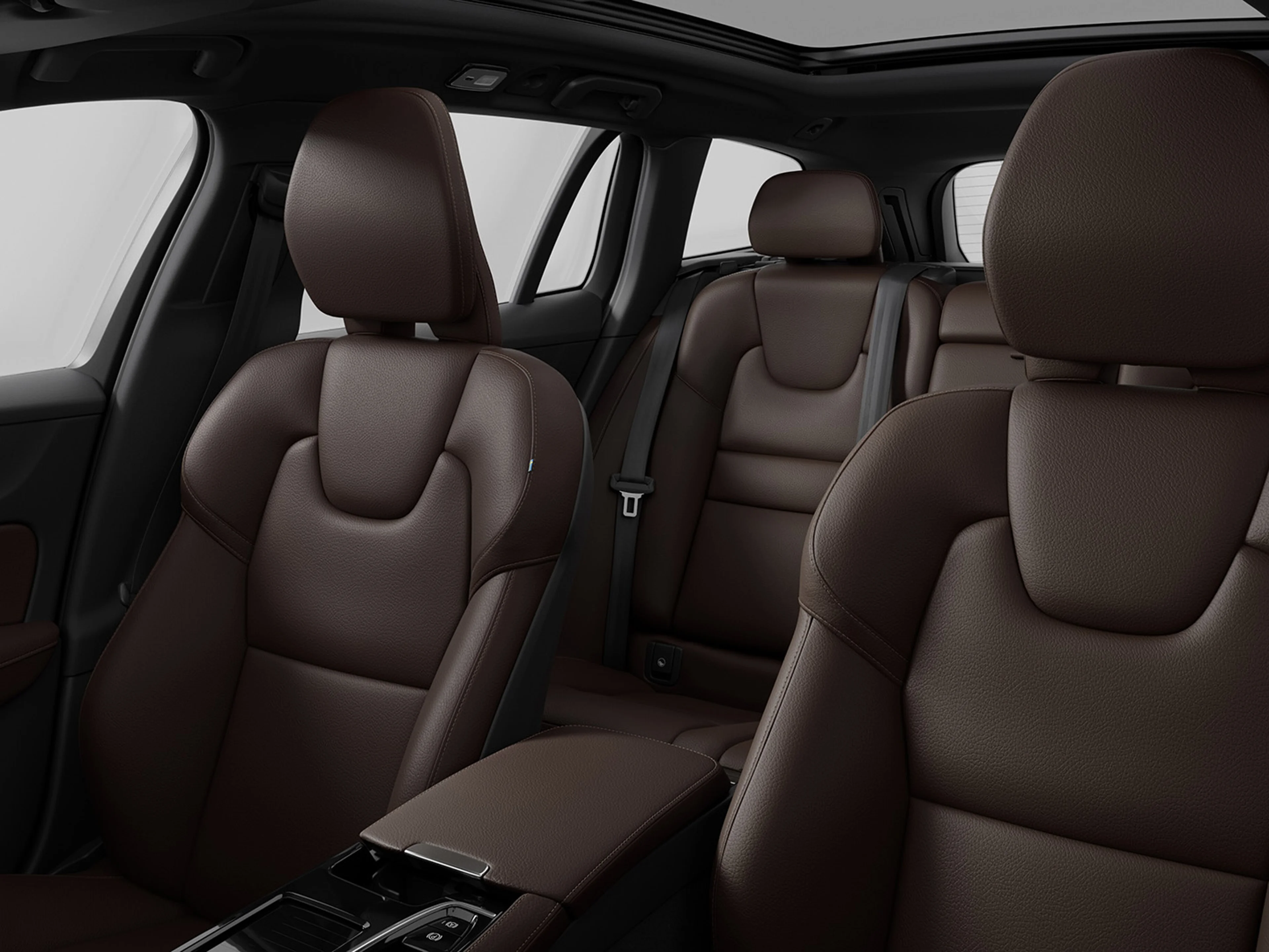 ภายในห้องโดยสารของ Volvo S60 Recharge ปลั๊กอินไฮบริด