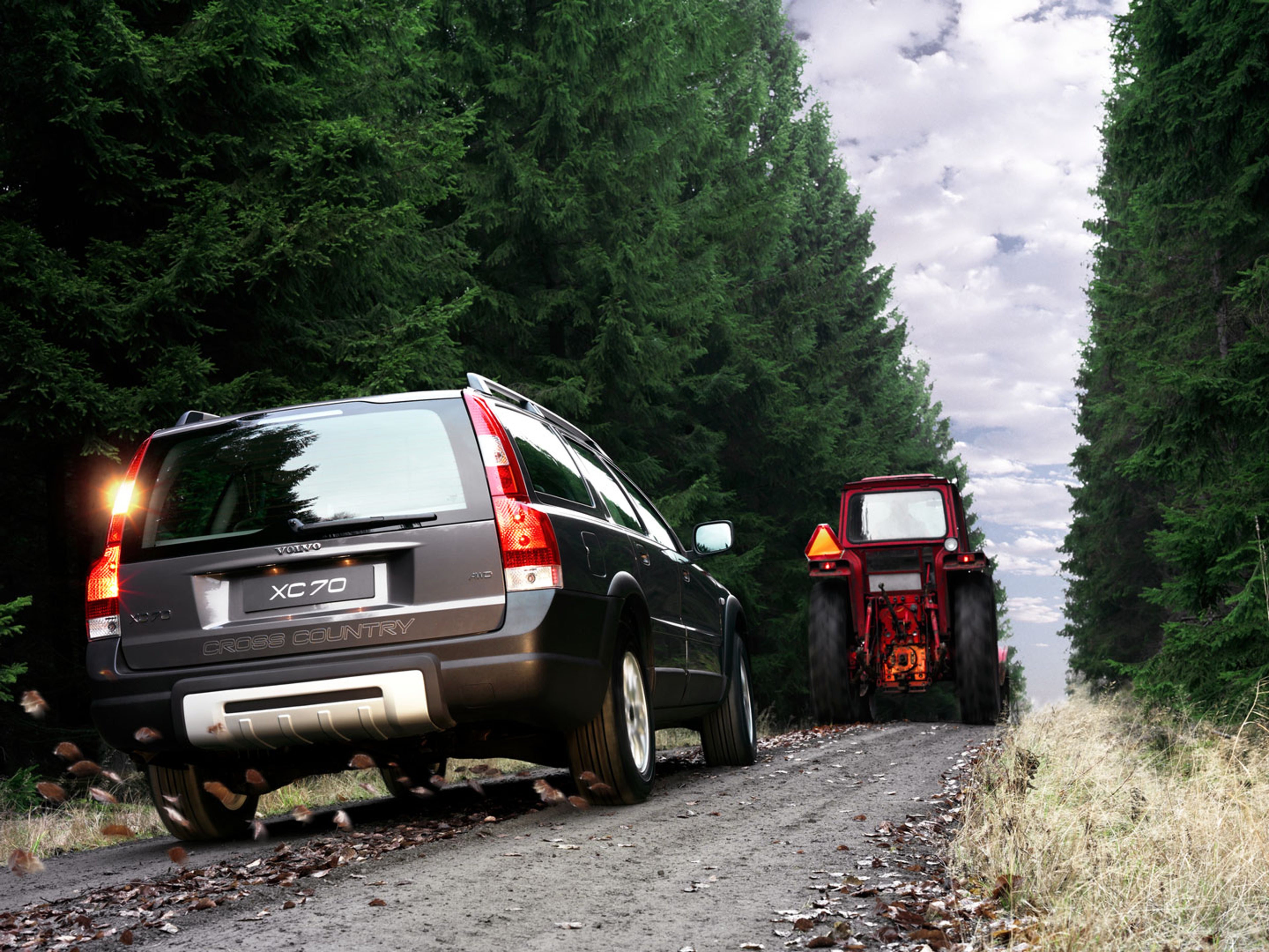 XC70 cross country vu de dos