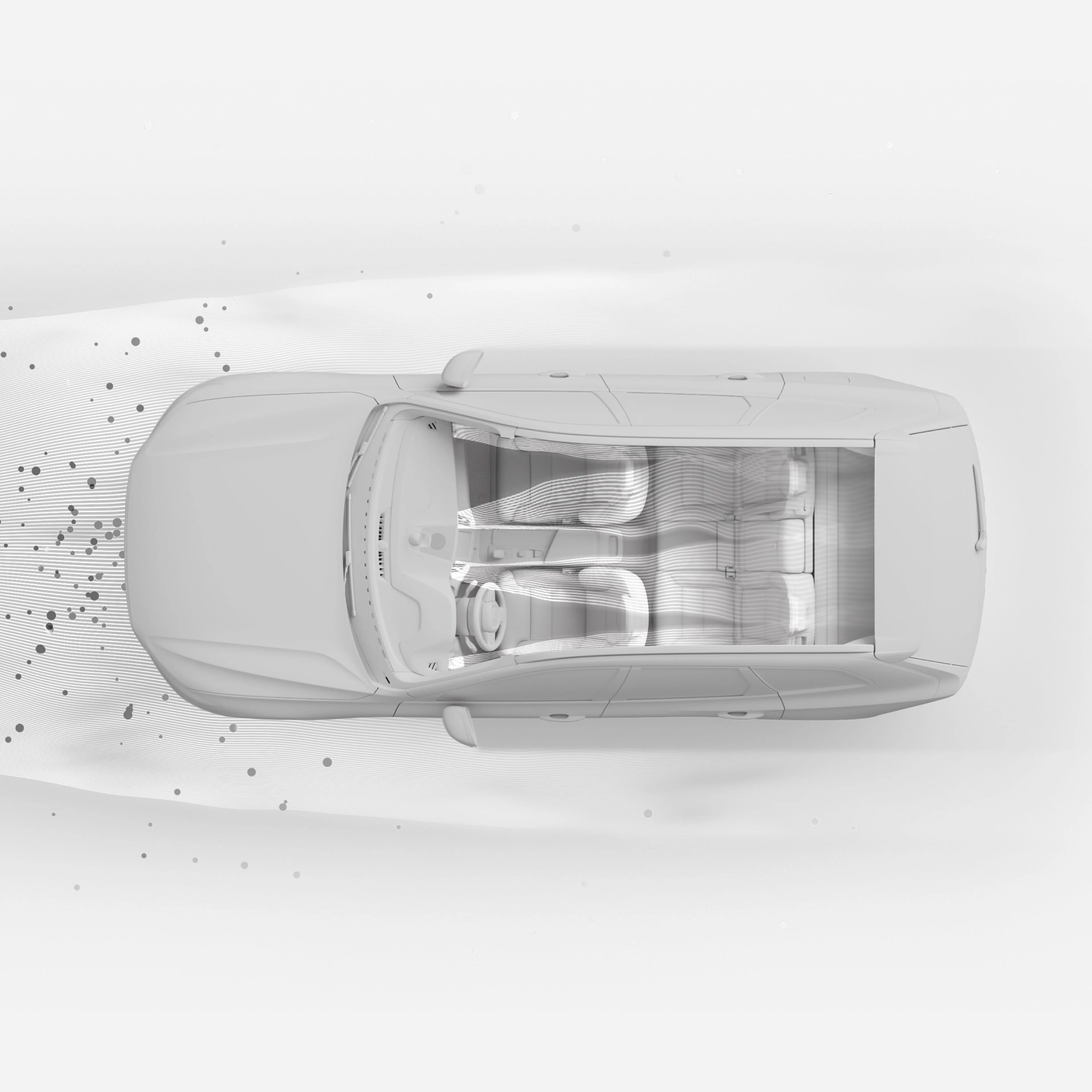 Imagine care arată modul în care purificatorul avansat de aer din Volvo XC60 ajută pasagerii să se bucure de un aer mai sănătos, de calitate superioară.