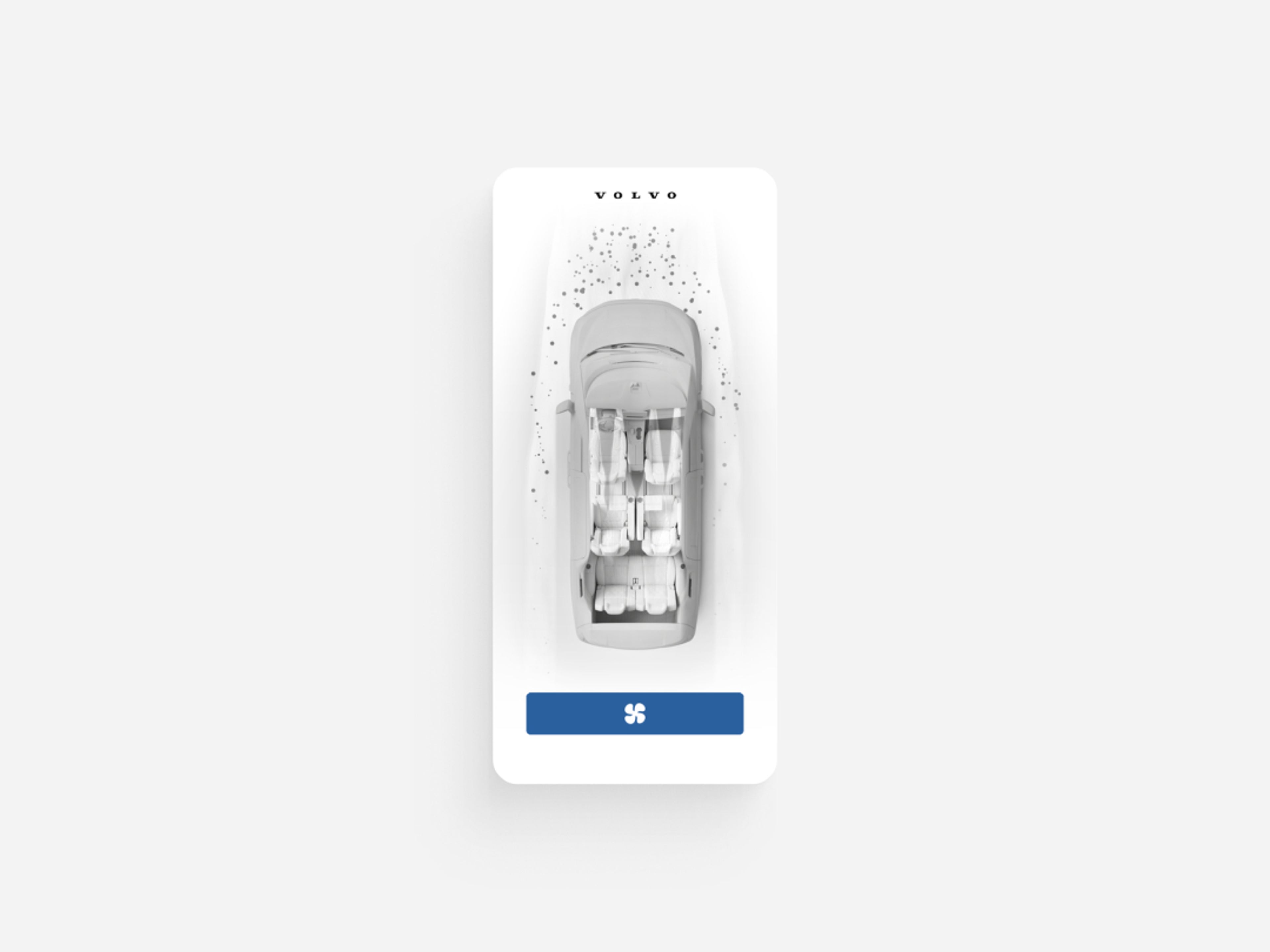Image showing a Volvo Cars app interface related to remote functionality.