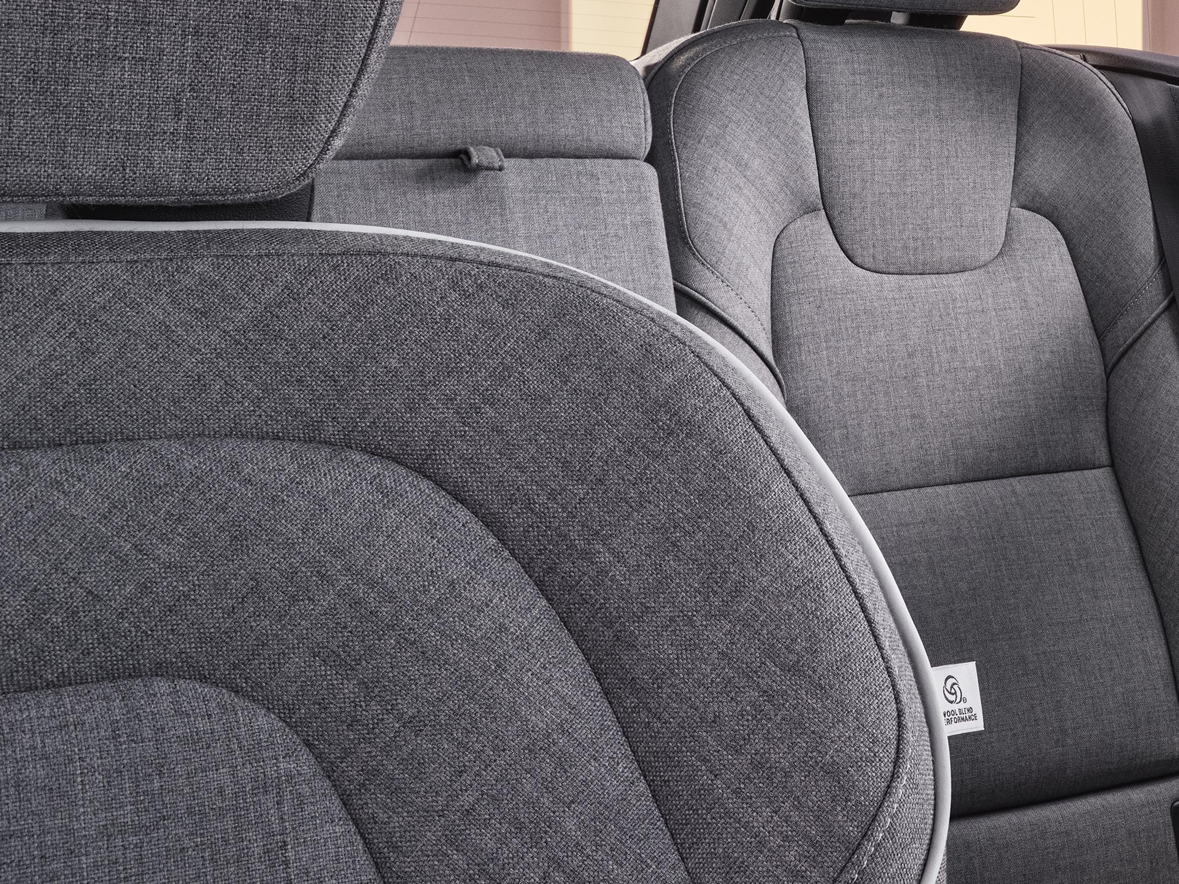 Nappa leather seats in a Volvo V90 plug-in hybrid.