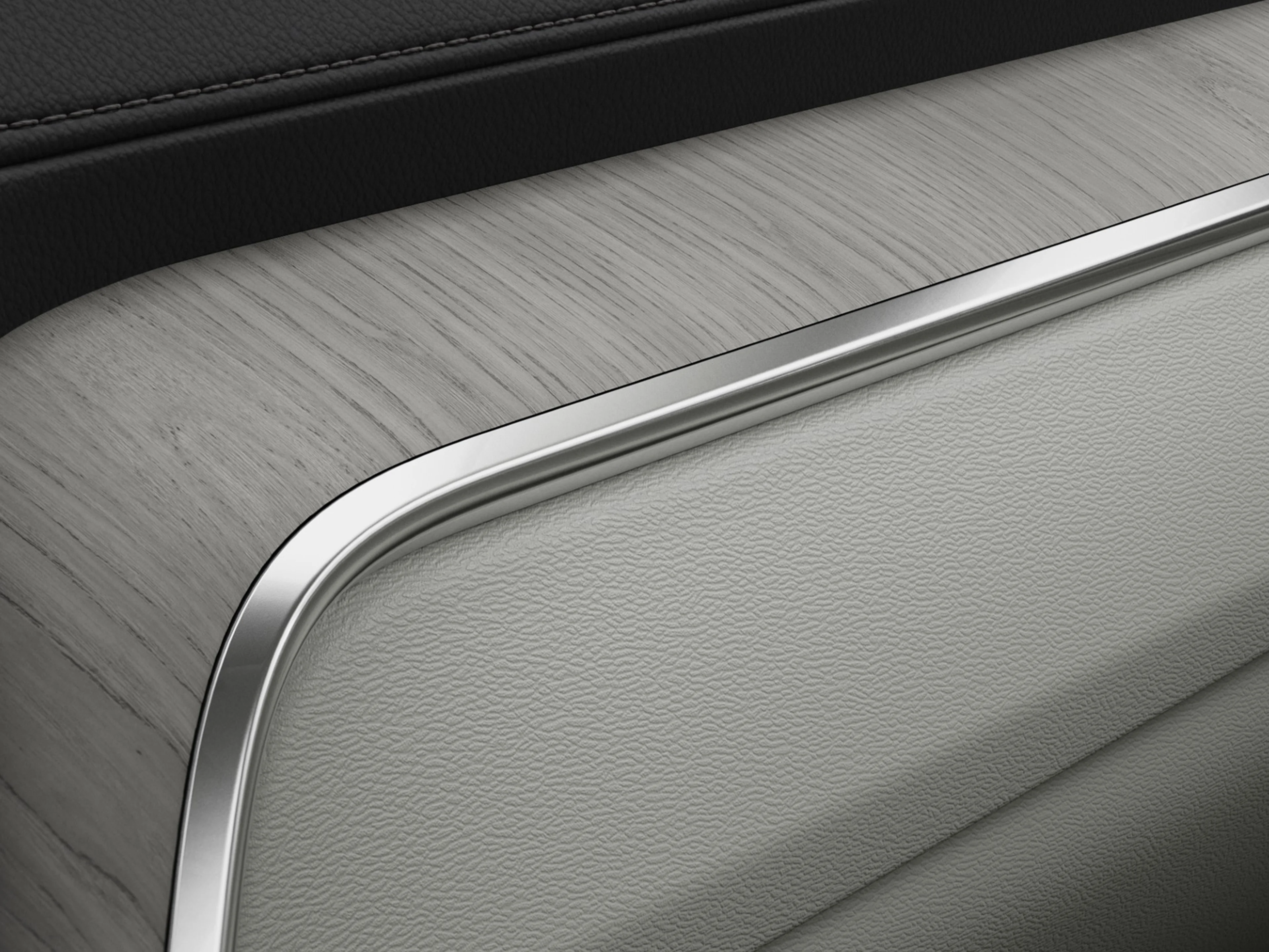 Genuine Driftwood decor inlay in a Volvo V60 estate.