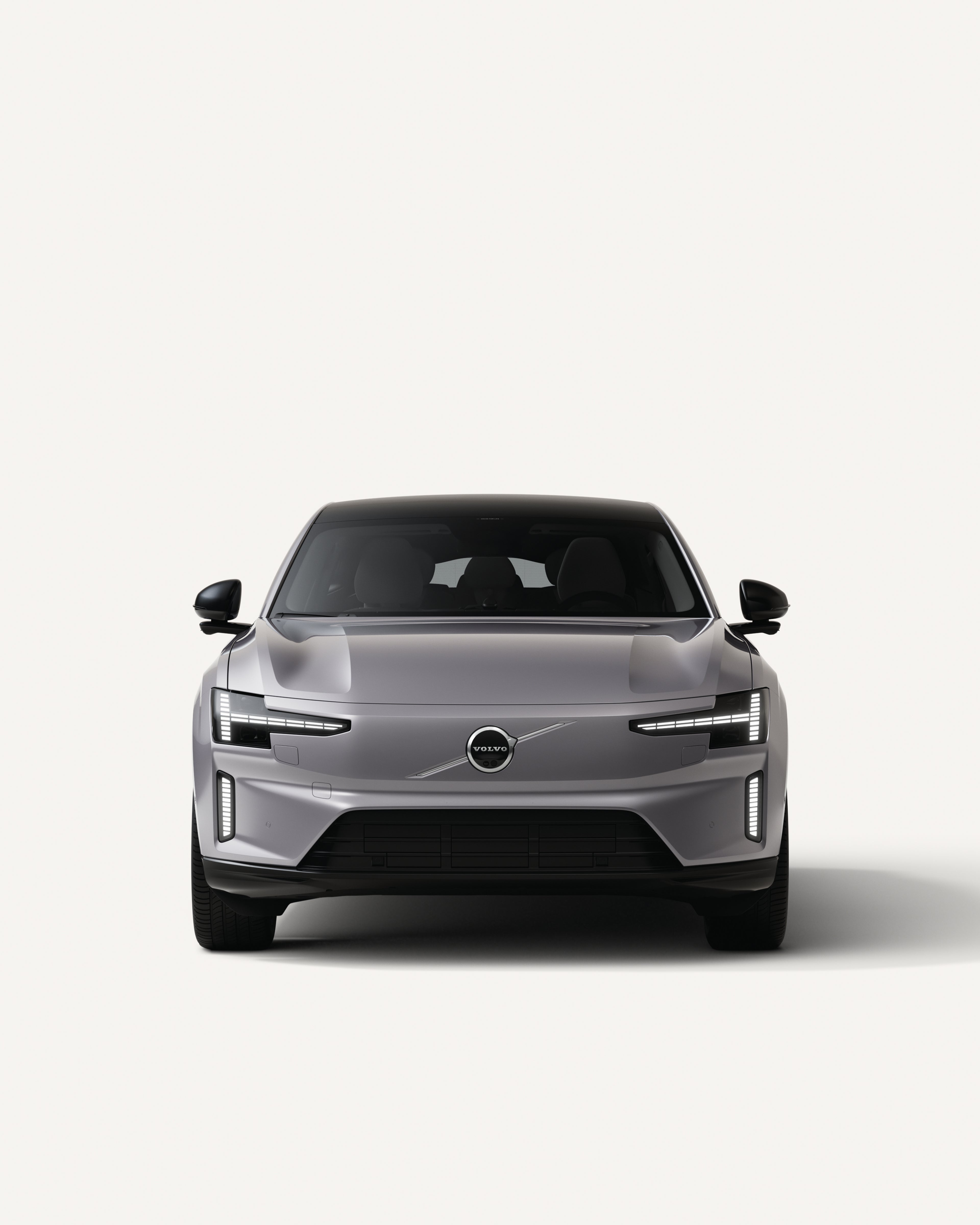 Εμπρός όψη του αμιγώς ηλεκτρικού Volvo ES90.