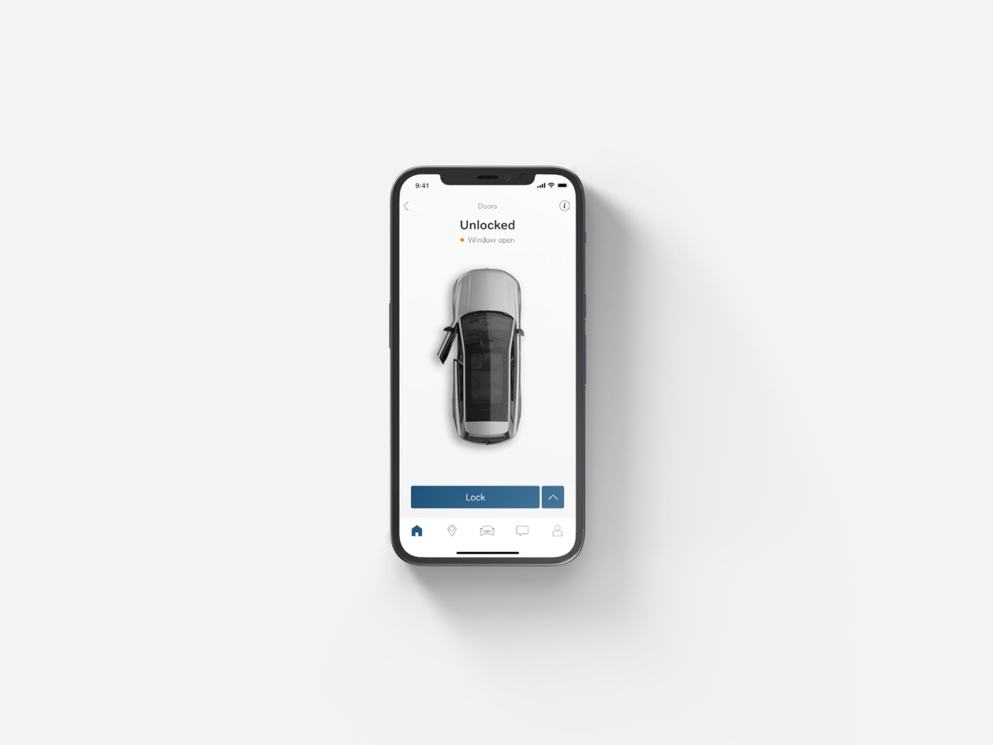 หน้าจอ Volvo Cars app