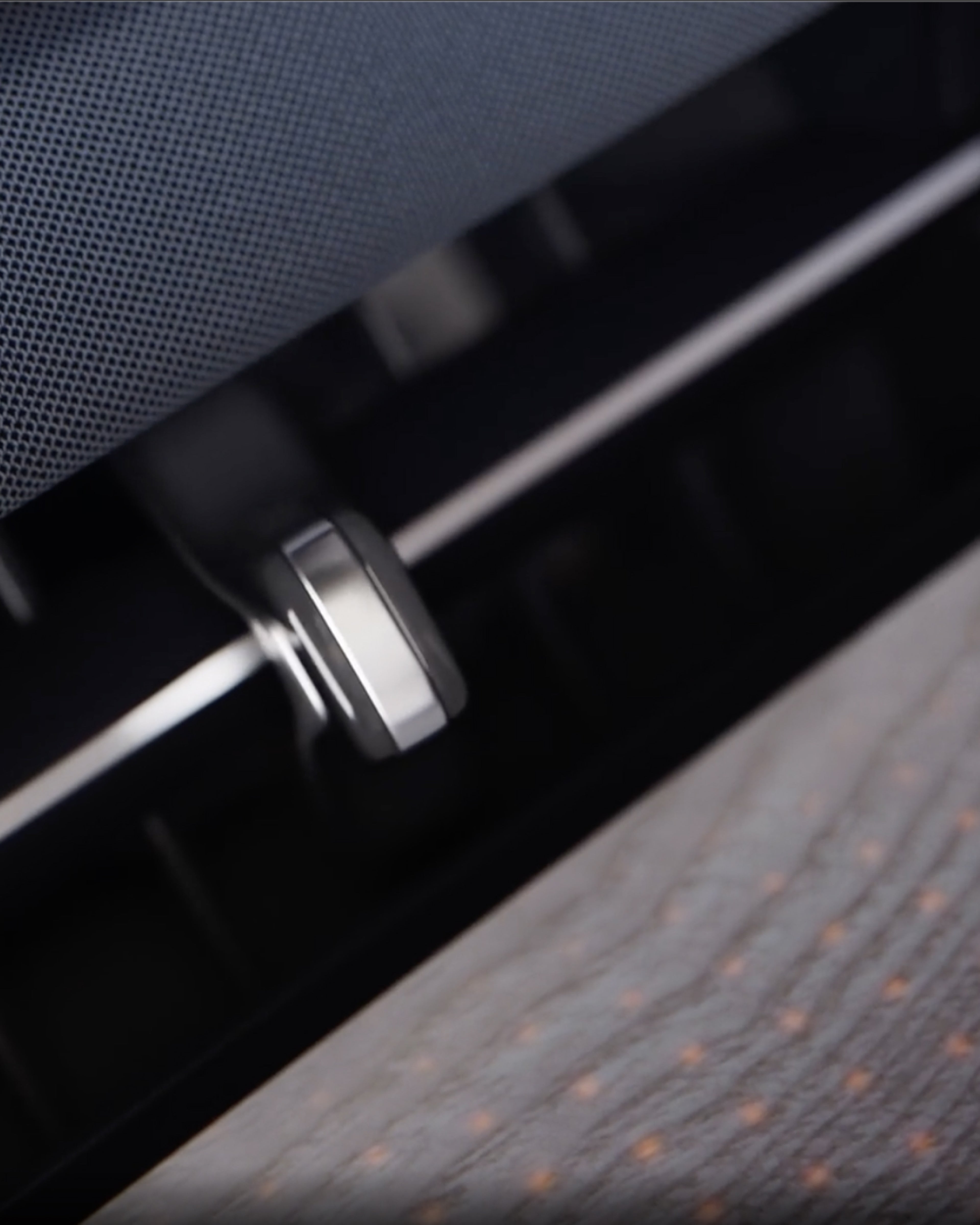 A close-up shot of the EX90 air purification function.