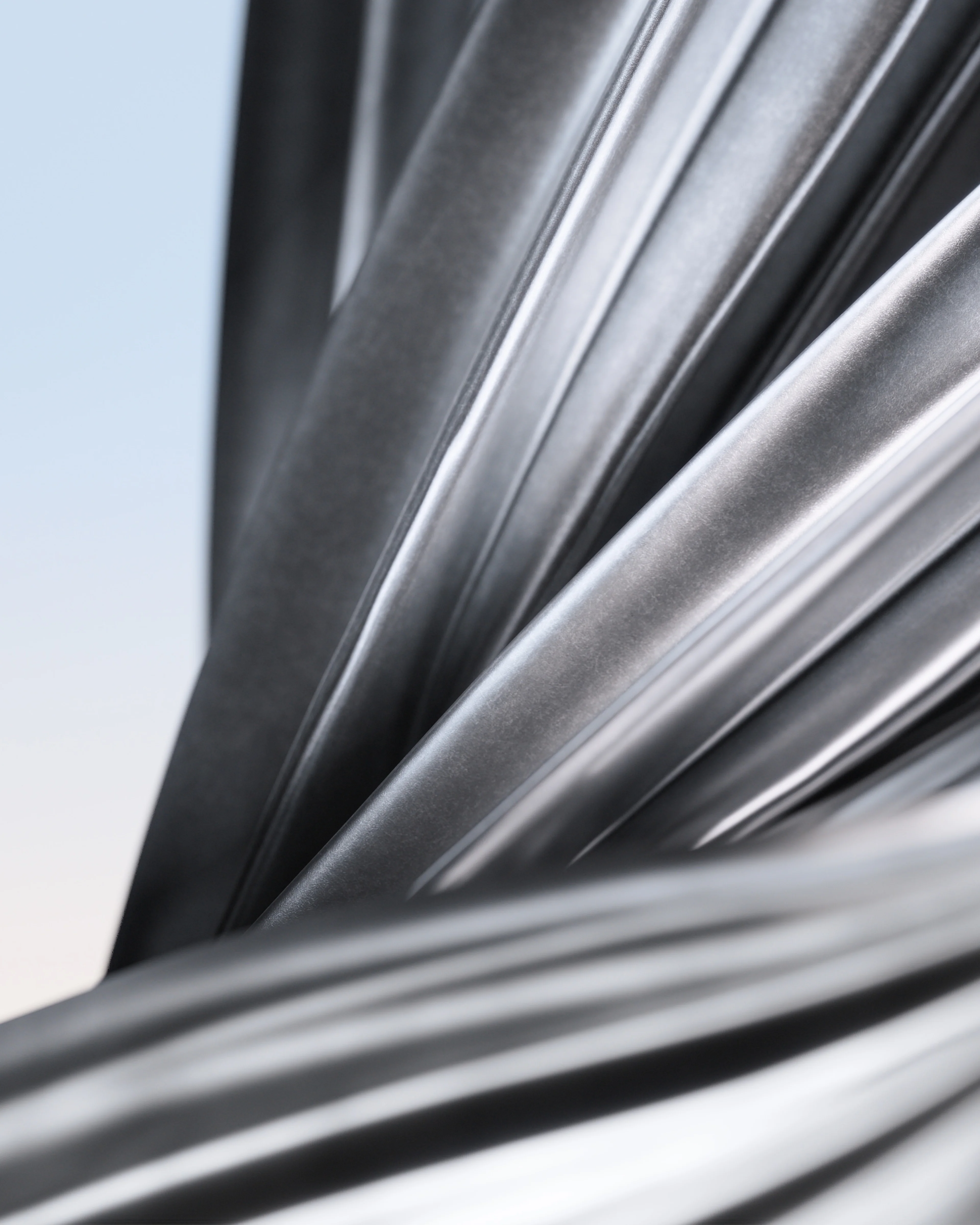 Close-up of the recycled material used in the Volvo EX30.