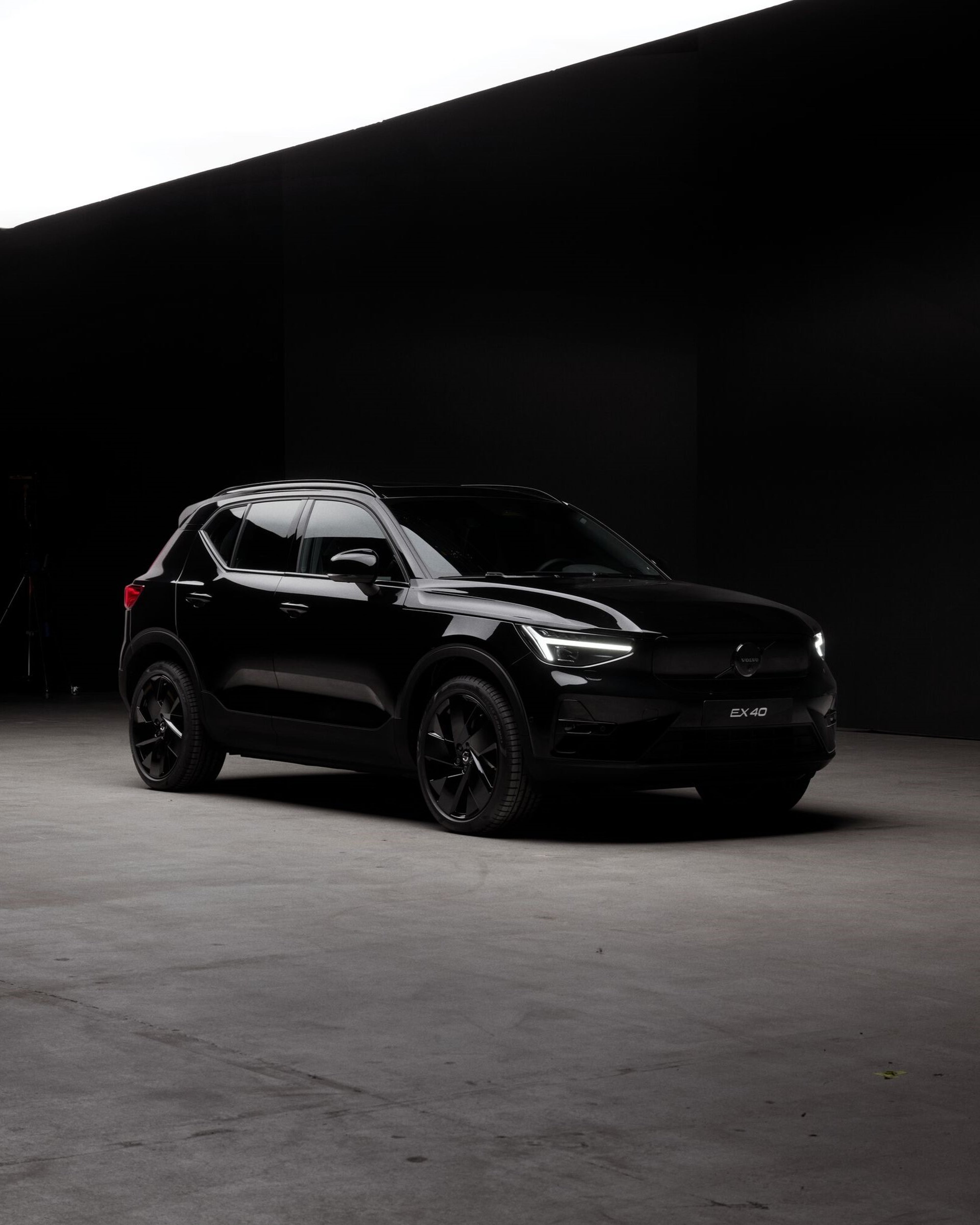 Interior of Volvo EX40 Black Edition showing dashboard