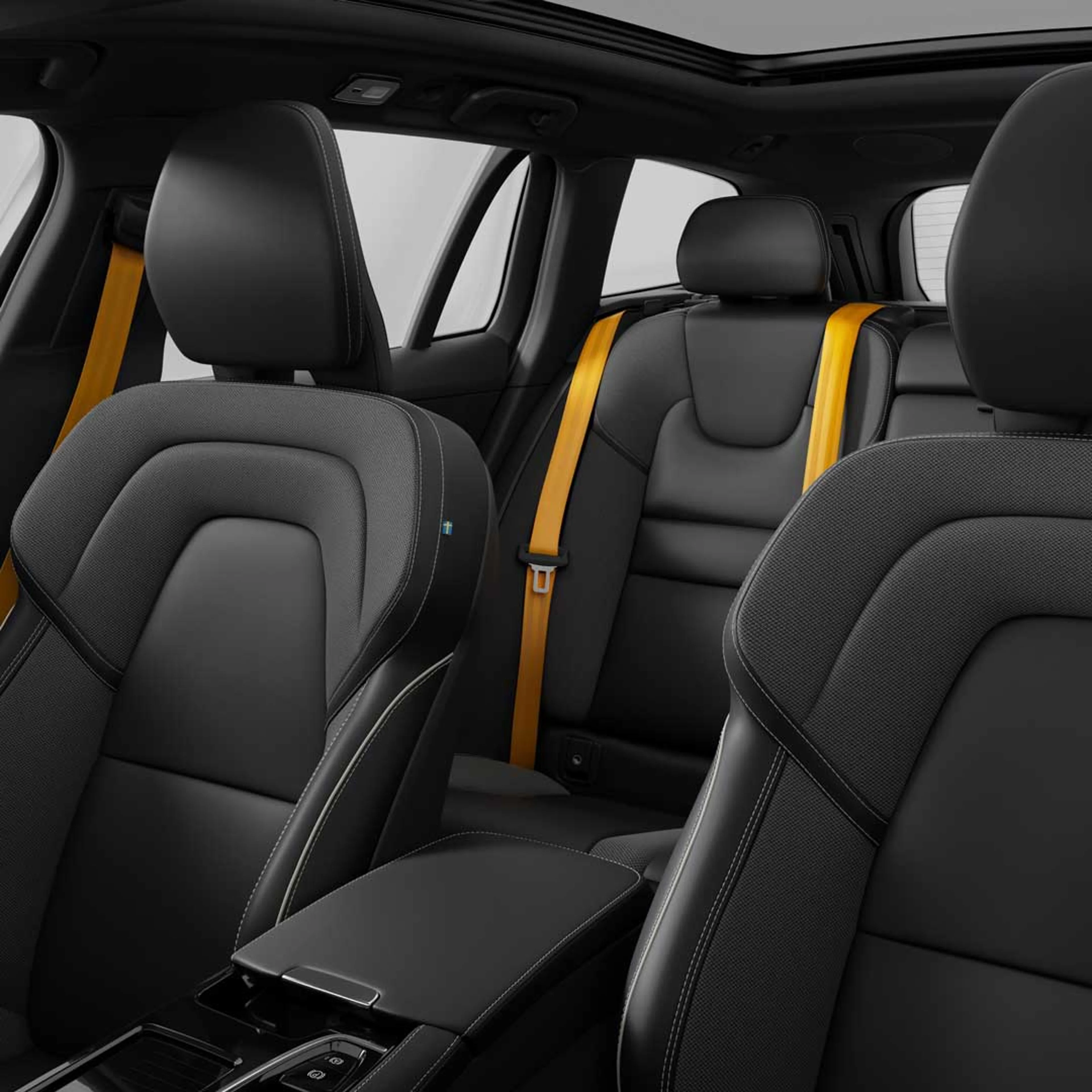 Intérieur de la Volvo V60 hybride branchable.