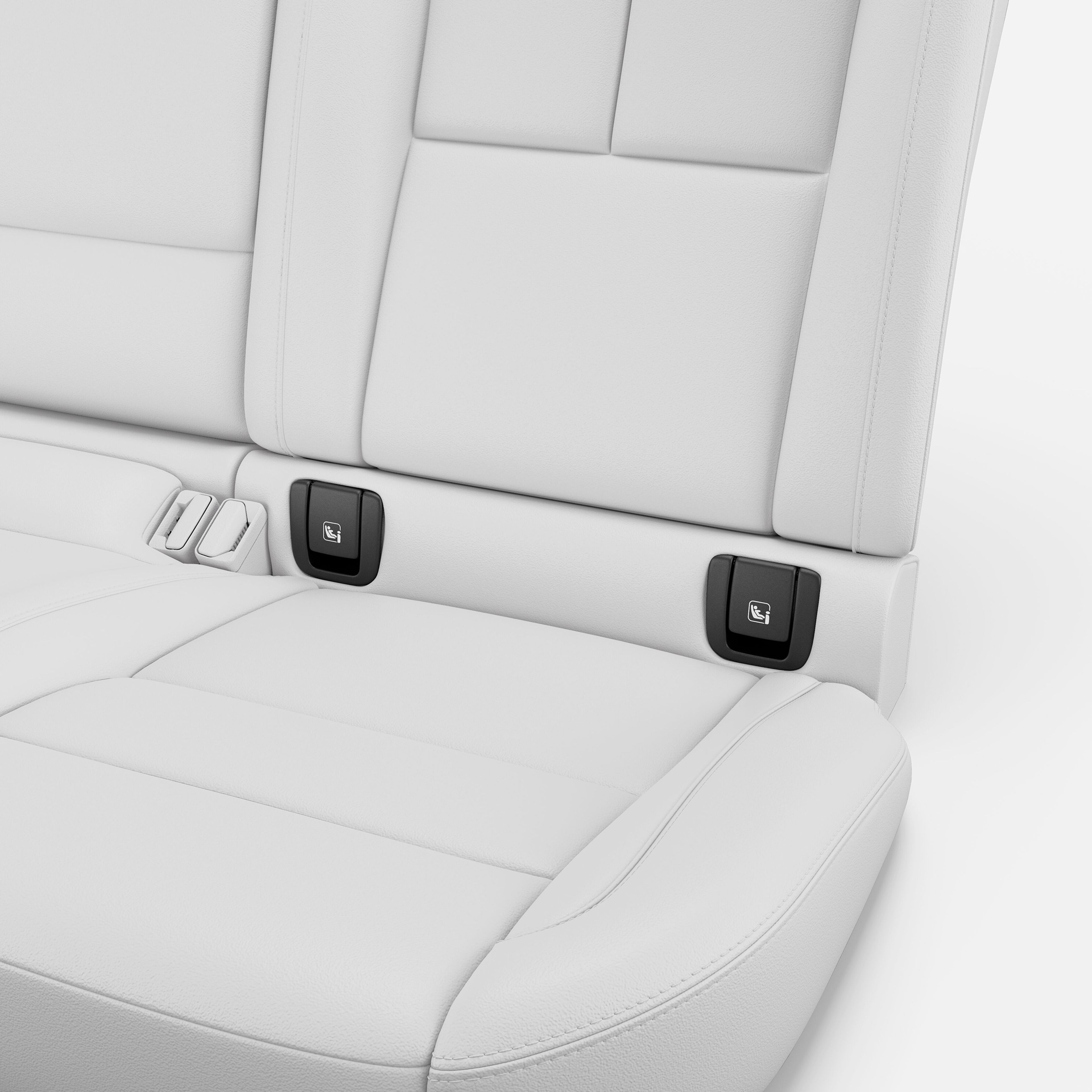 Child locks and seats in the Volvo EC40.