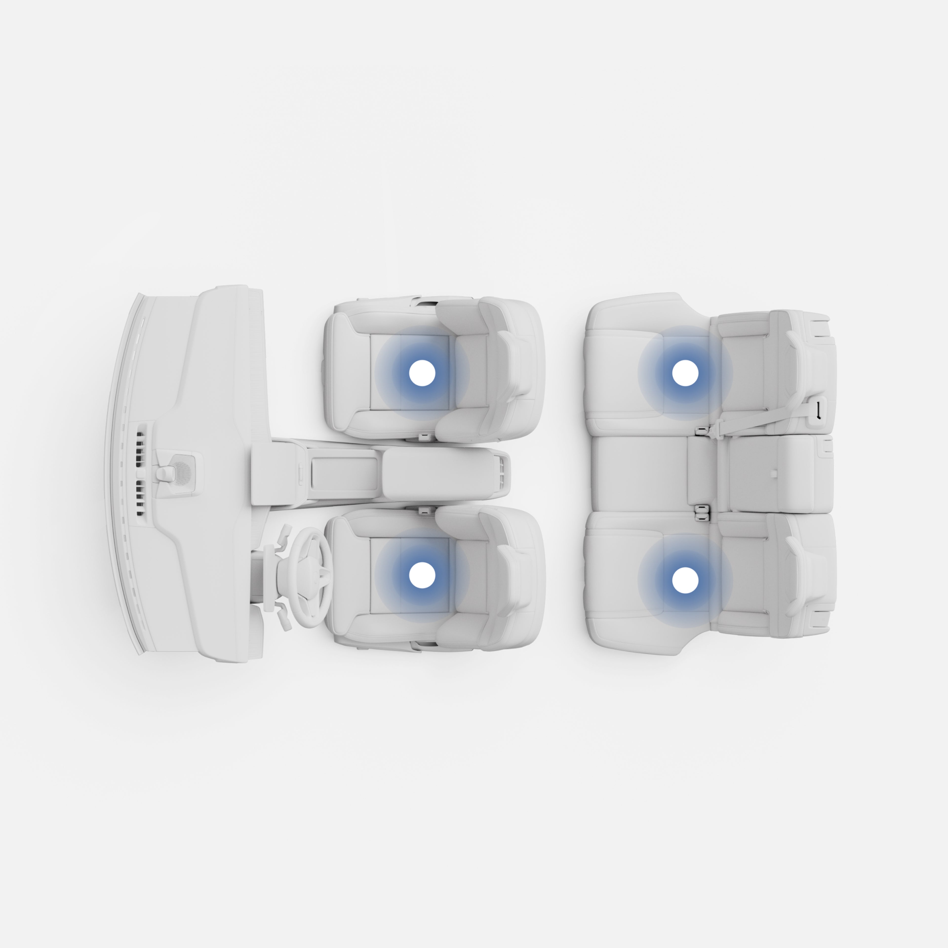 Functies voor klimaatregeling in de Volvo ES90.