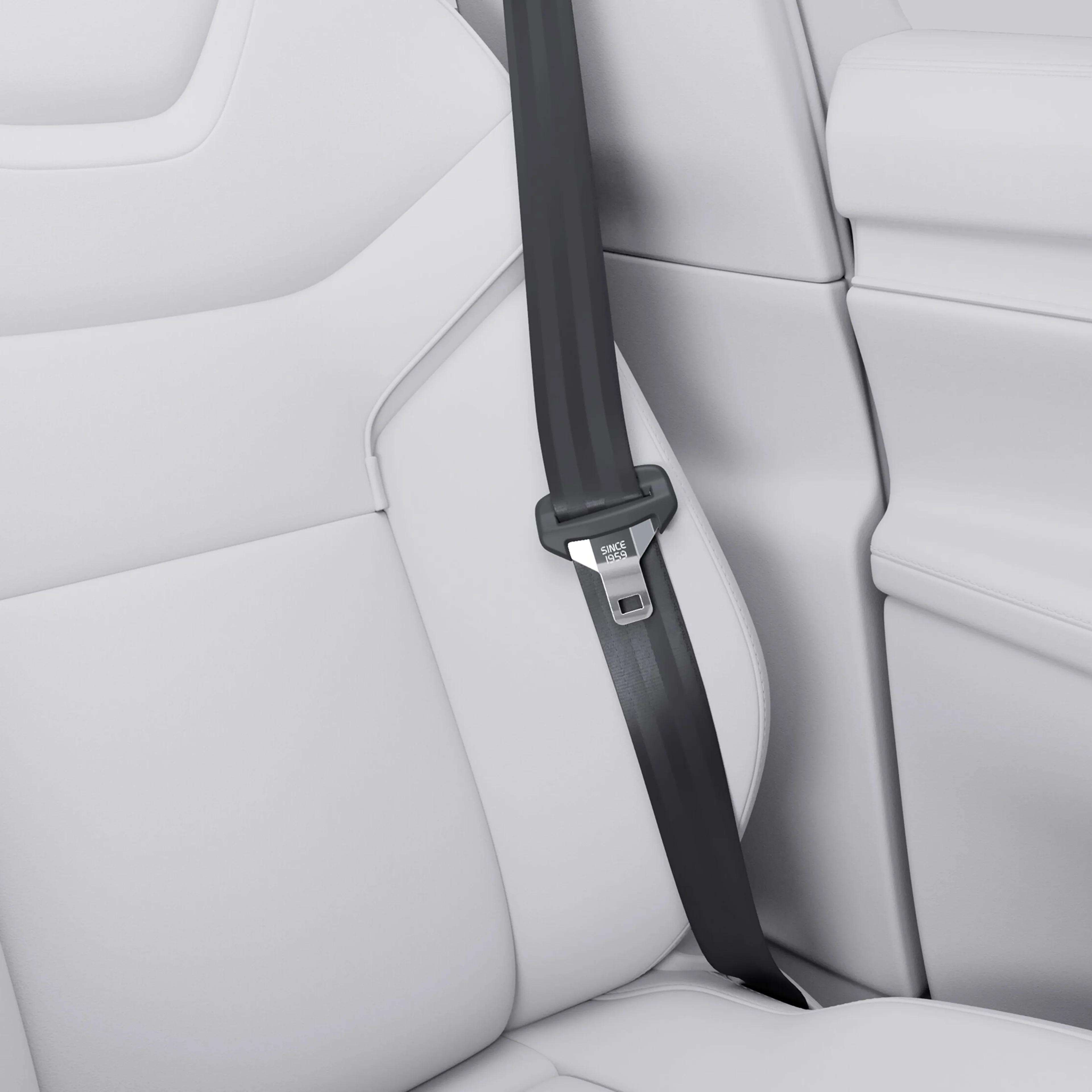 Skärm i en Volvo EX90 som visar funktionen "Skyddande säkerhet".